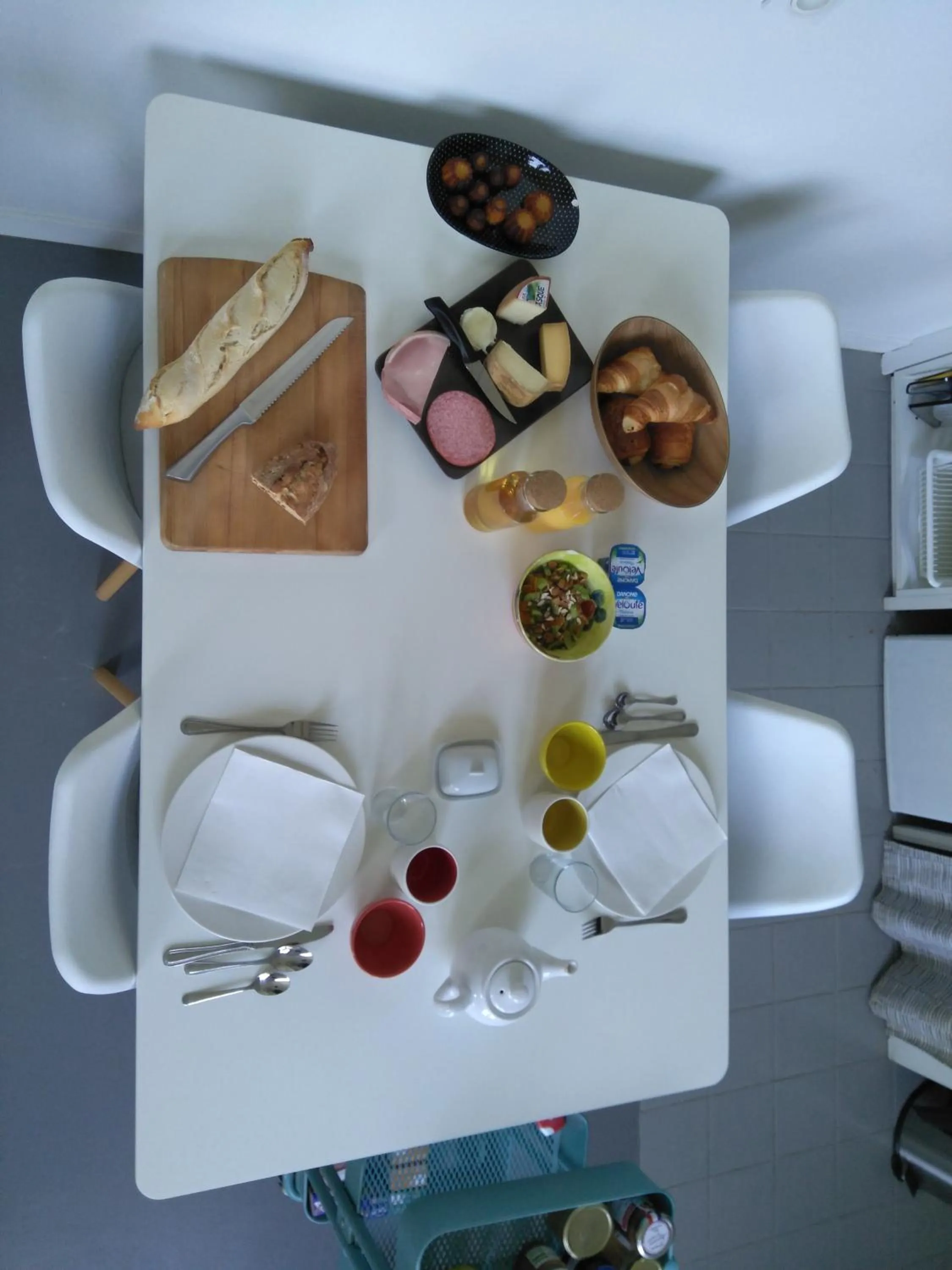 Continental breakfast in Chateau Saint Martin B&B