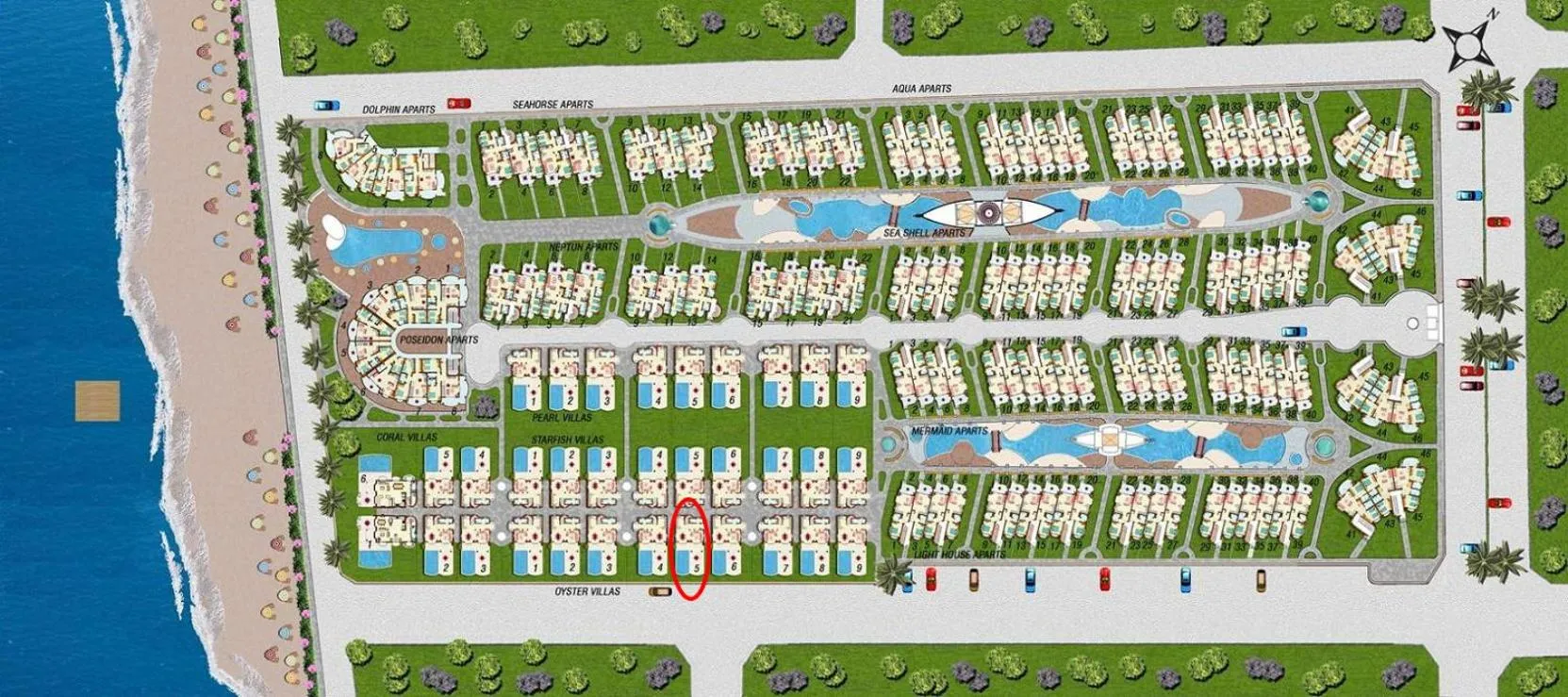 Bird's eye view in Sunset Beach Club Aqualettings Oyster 5