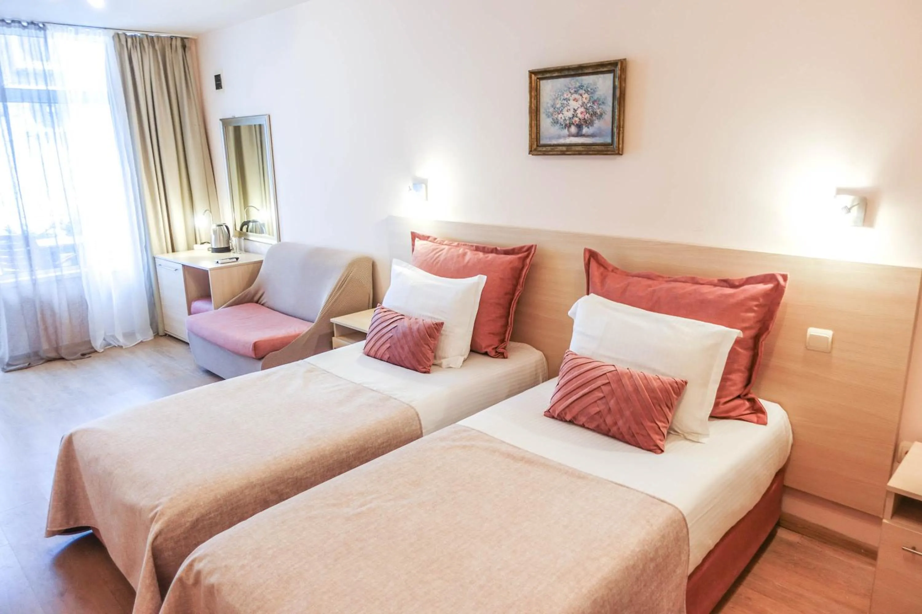 Bed in Hotel Acropolis