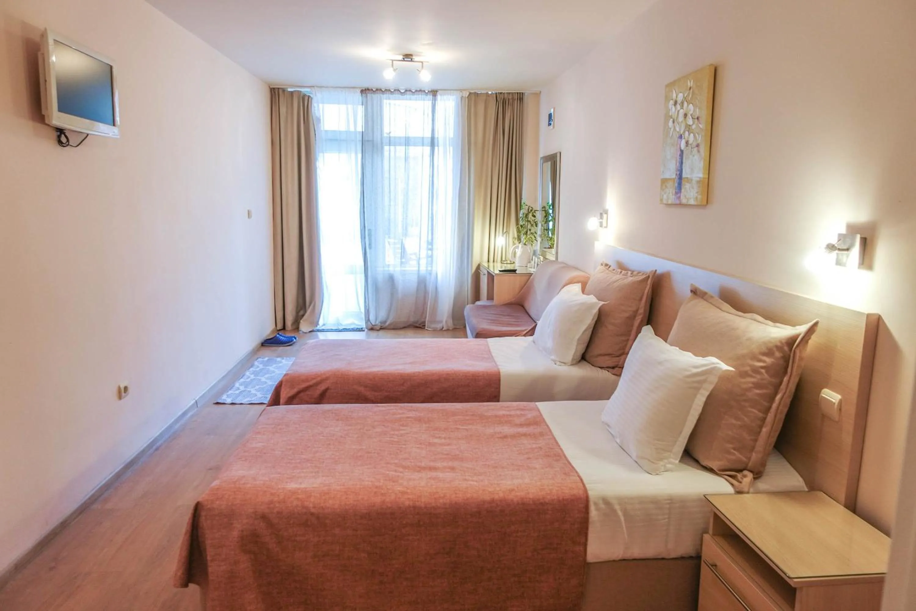 Bed in Hotel Acropolis