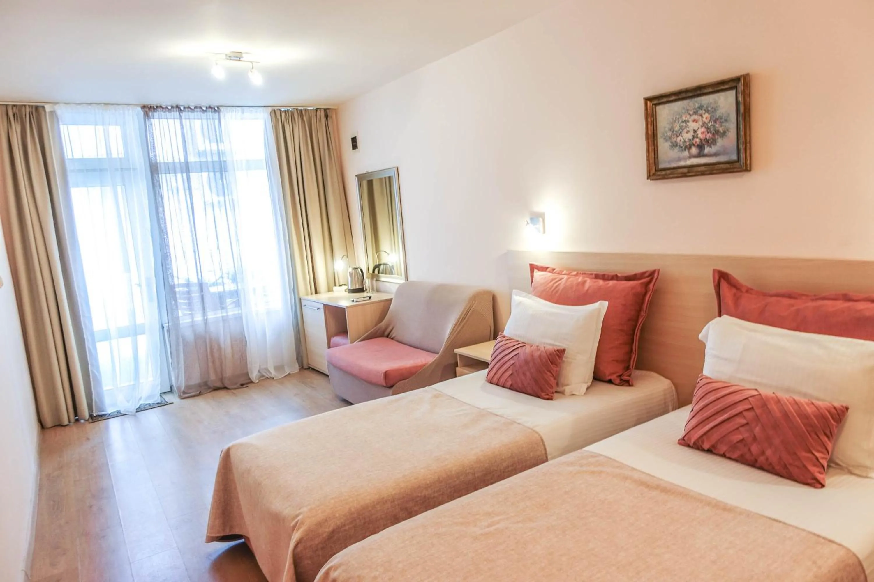 Bed in Hotel Acropolis