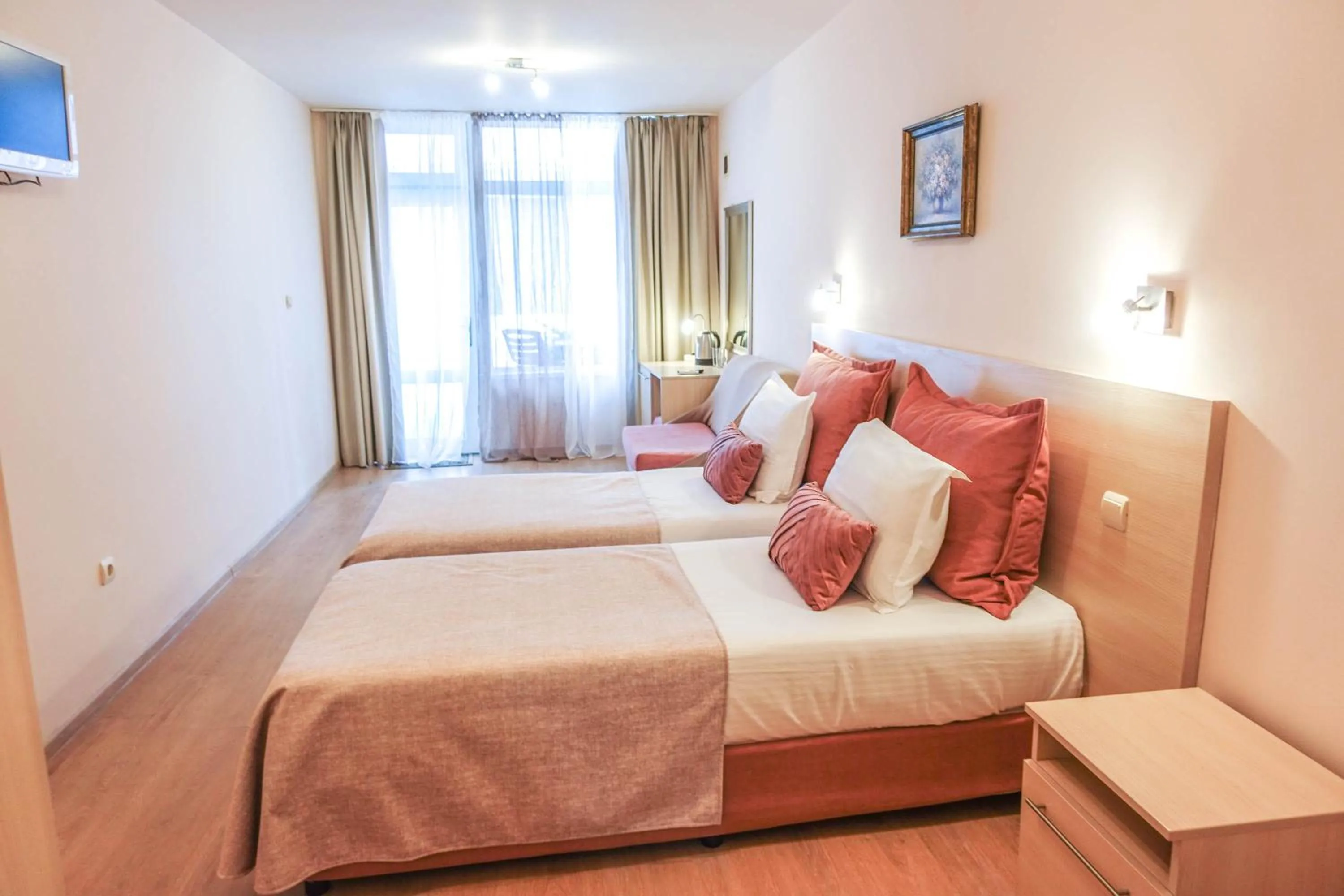 Bed in Hotel Acropolis