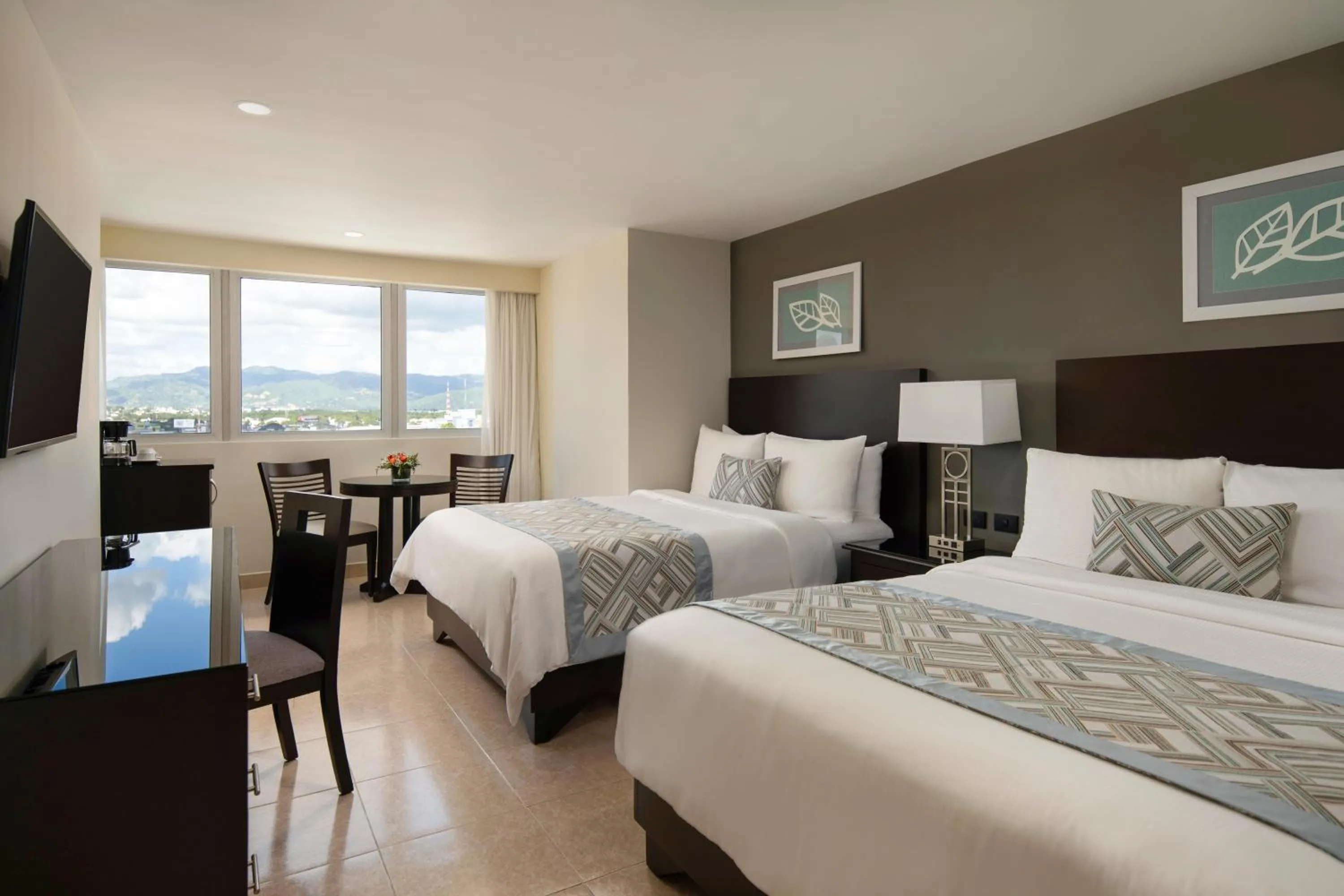 View (from property/room), Bed in Hodelpa Centro Plaza