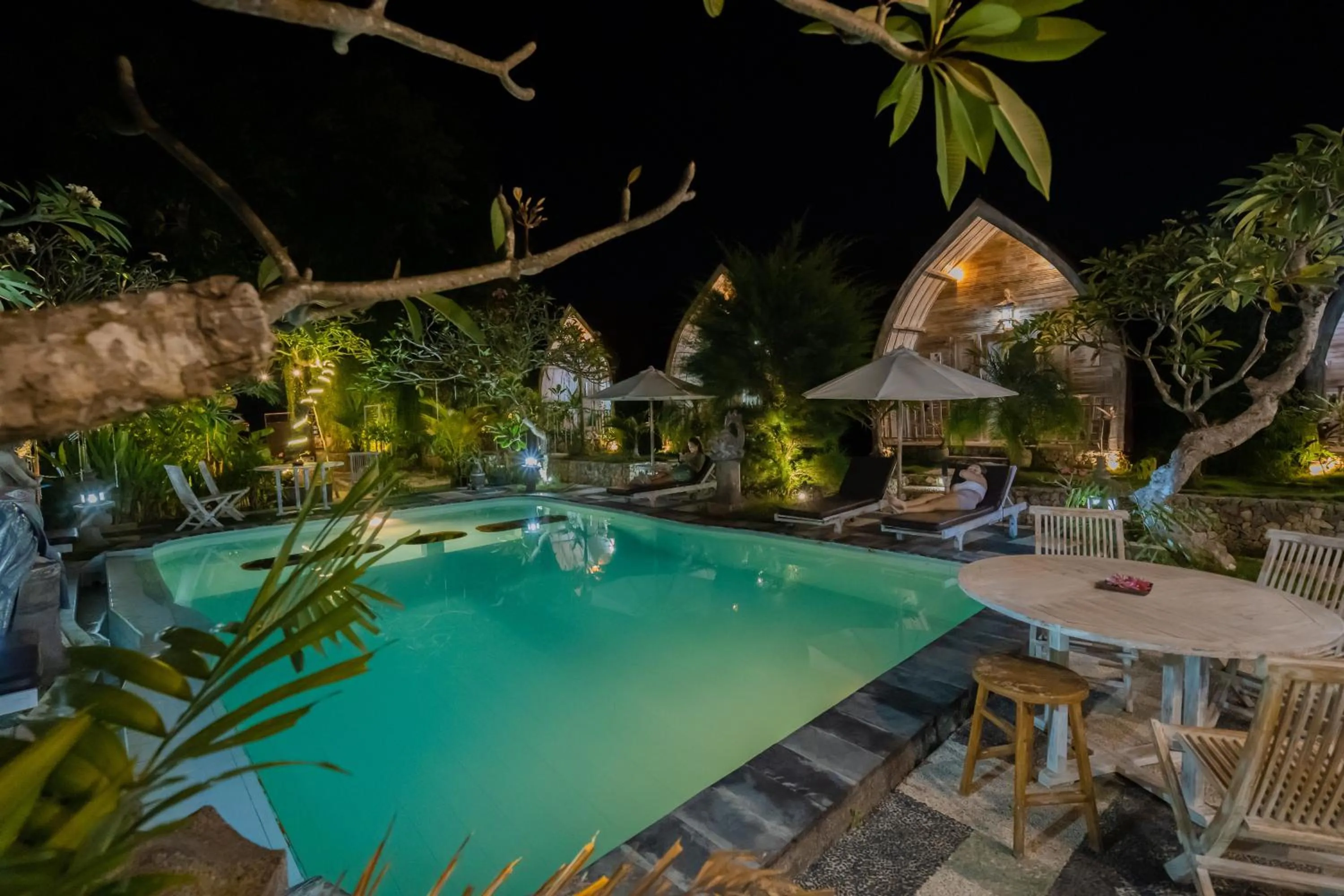 Night in The Mel Huts