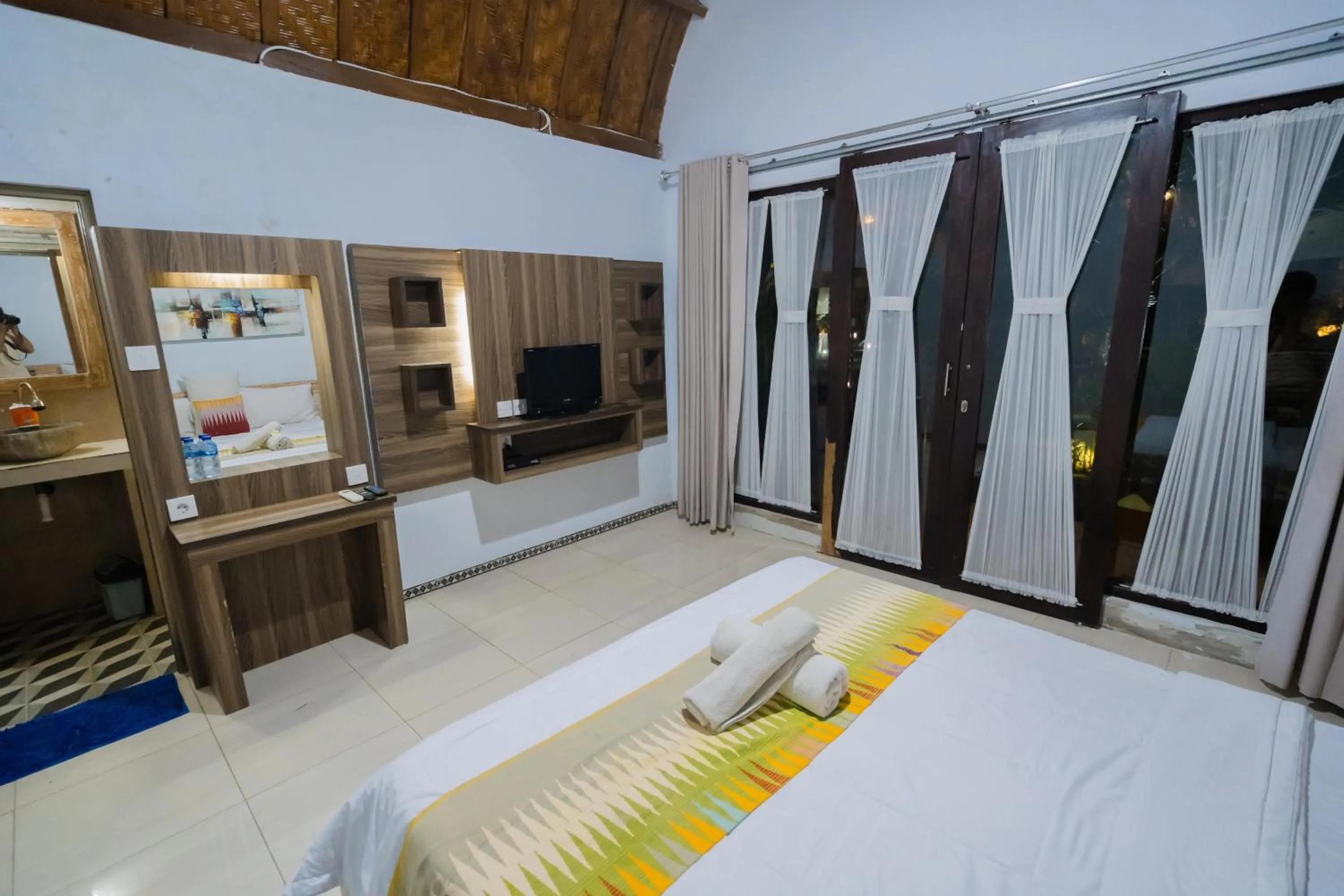 Bedroom in The Mel Huts