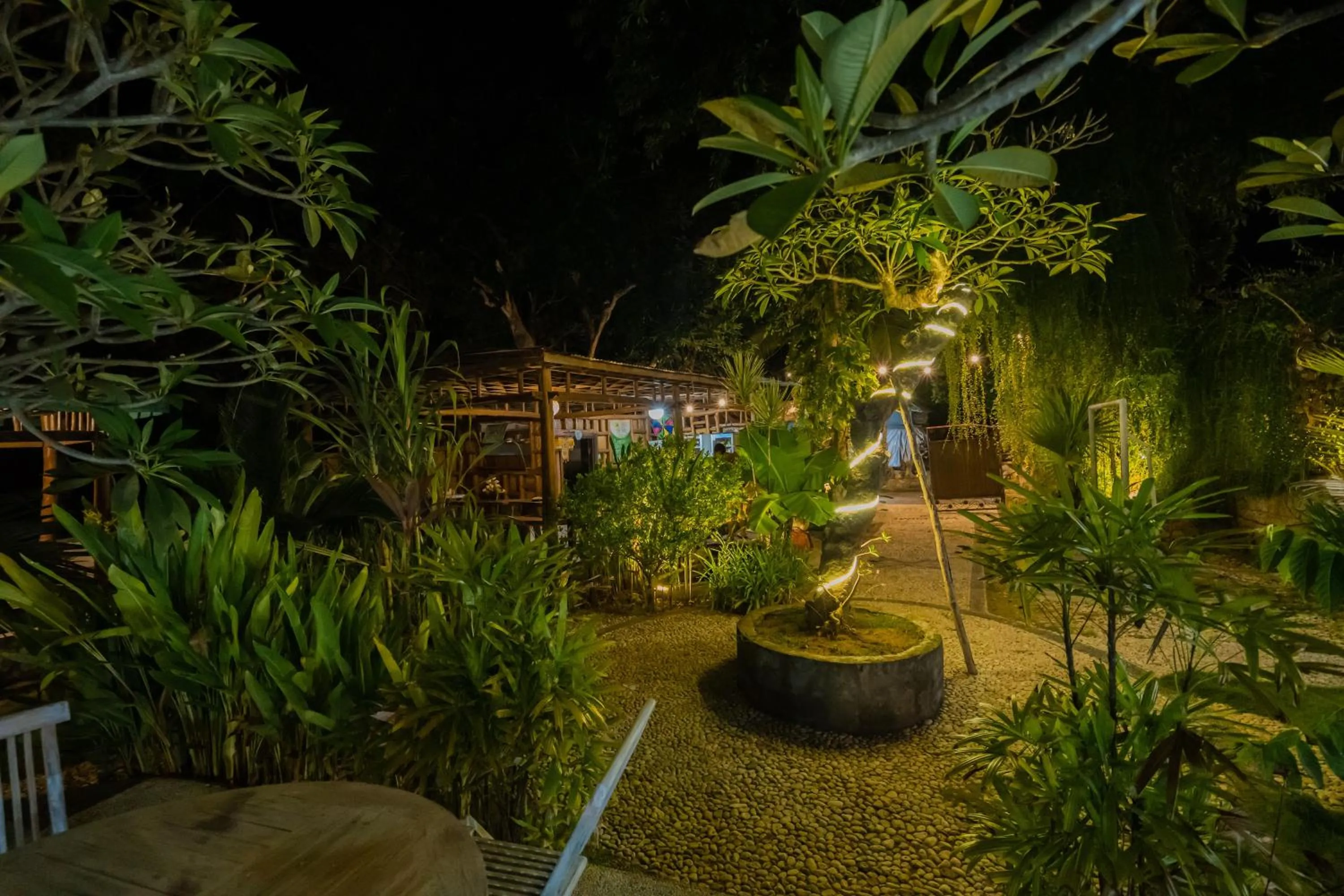 Night in The Mel Huts