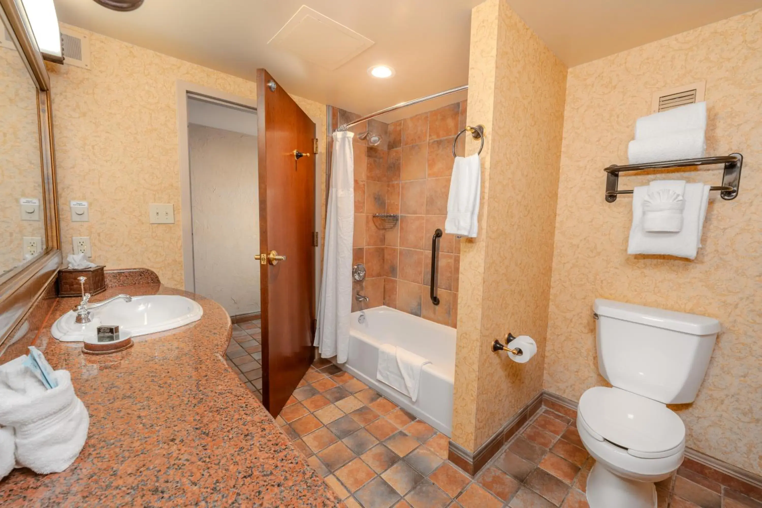 Bathroom in Chateau on the Lake Resort Spa and Convention Center Bathroom in Chateau on the Lake Resort Spa and Convention Center