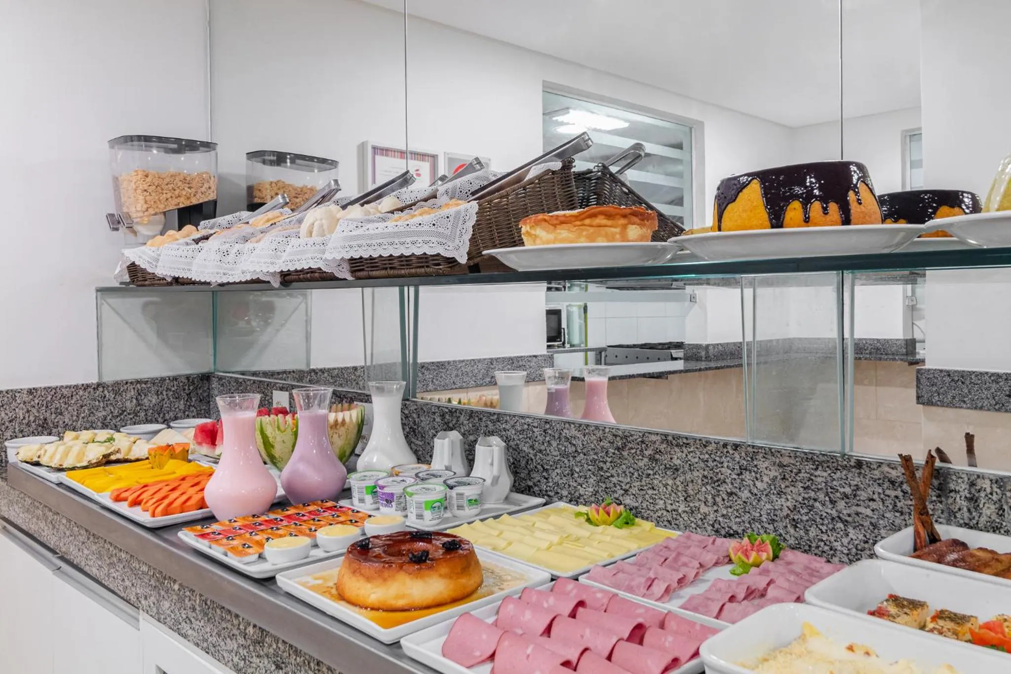 Buffet breakfast in Citi Hotel Residence Caruaru