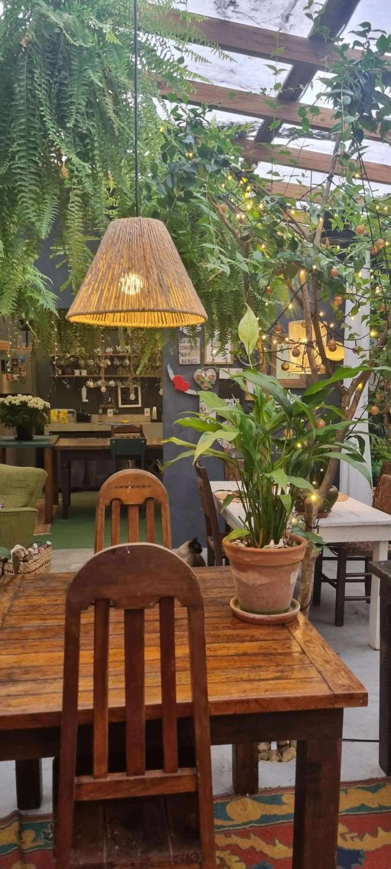 Communal kitchen in Pousada Santarina