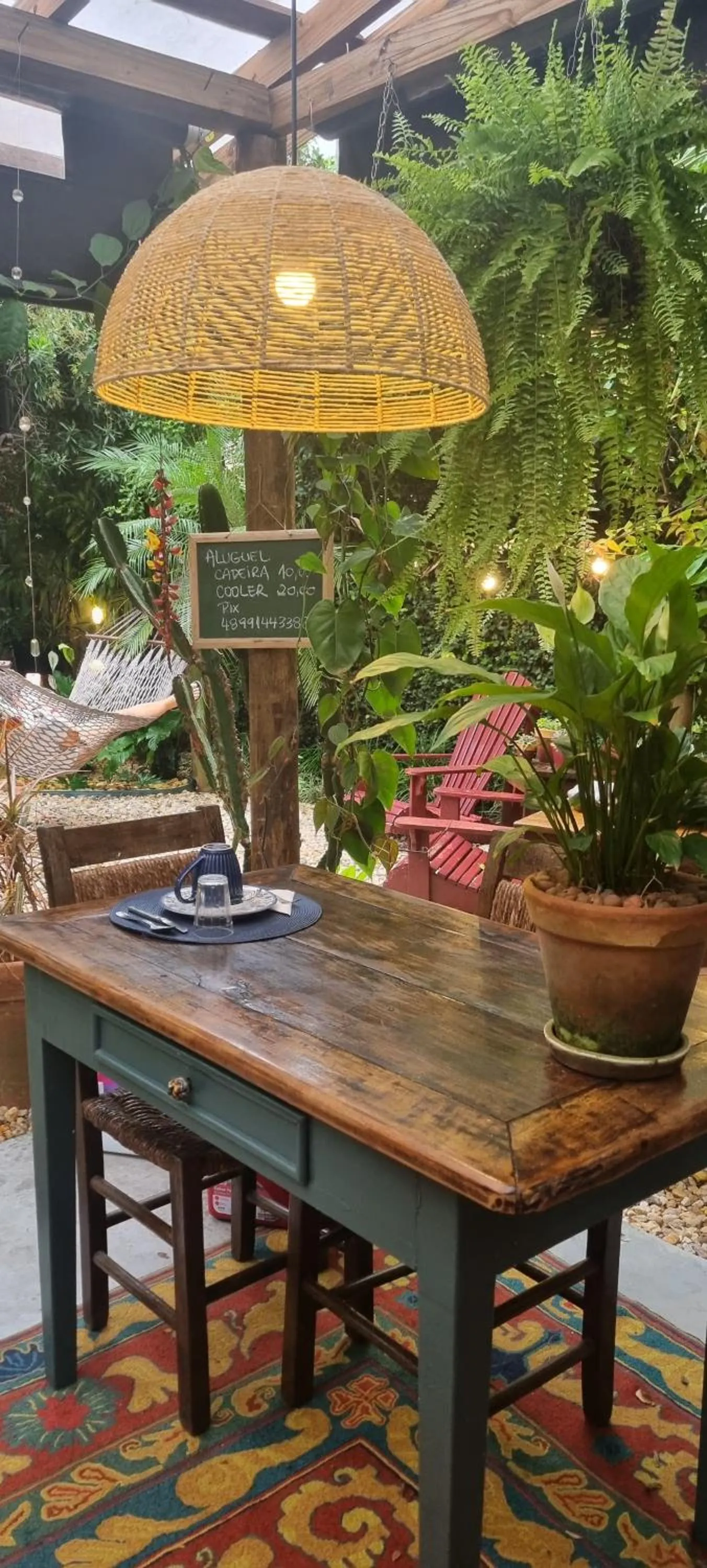 Dining area in Pousada Santarina