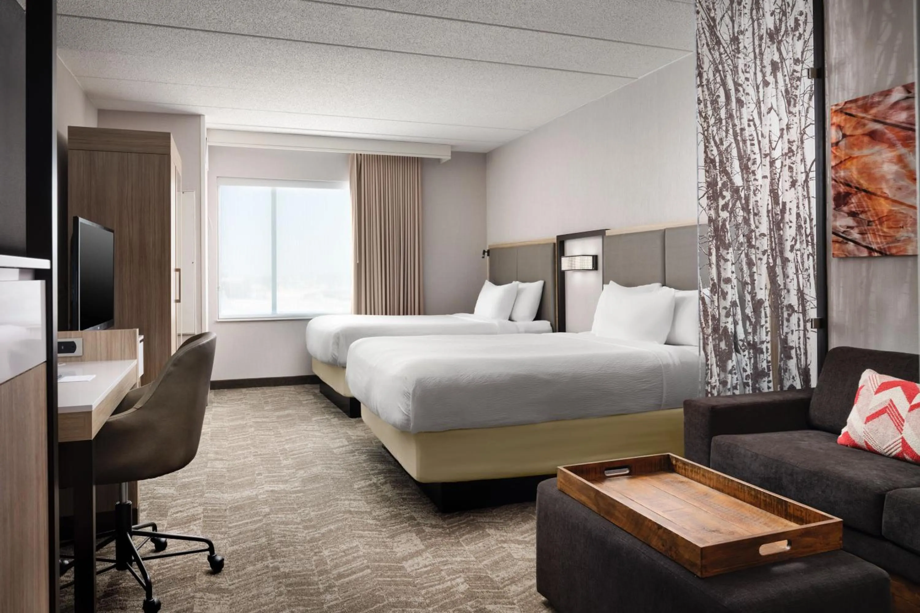 Bedroom, Bed in SpringHill Suites Minneapolis-St. Paul Airport/Mall Of America
