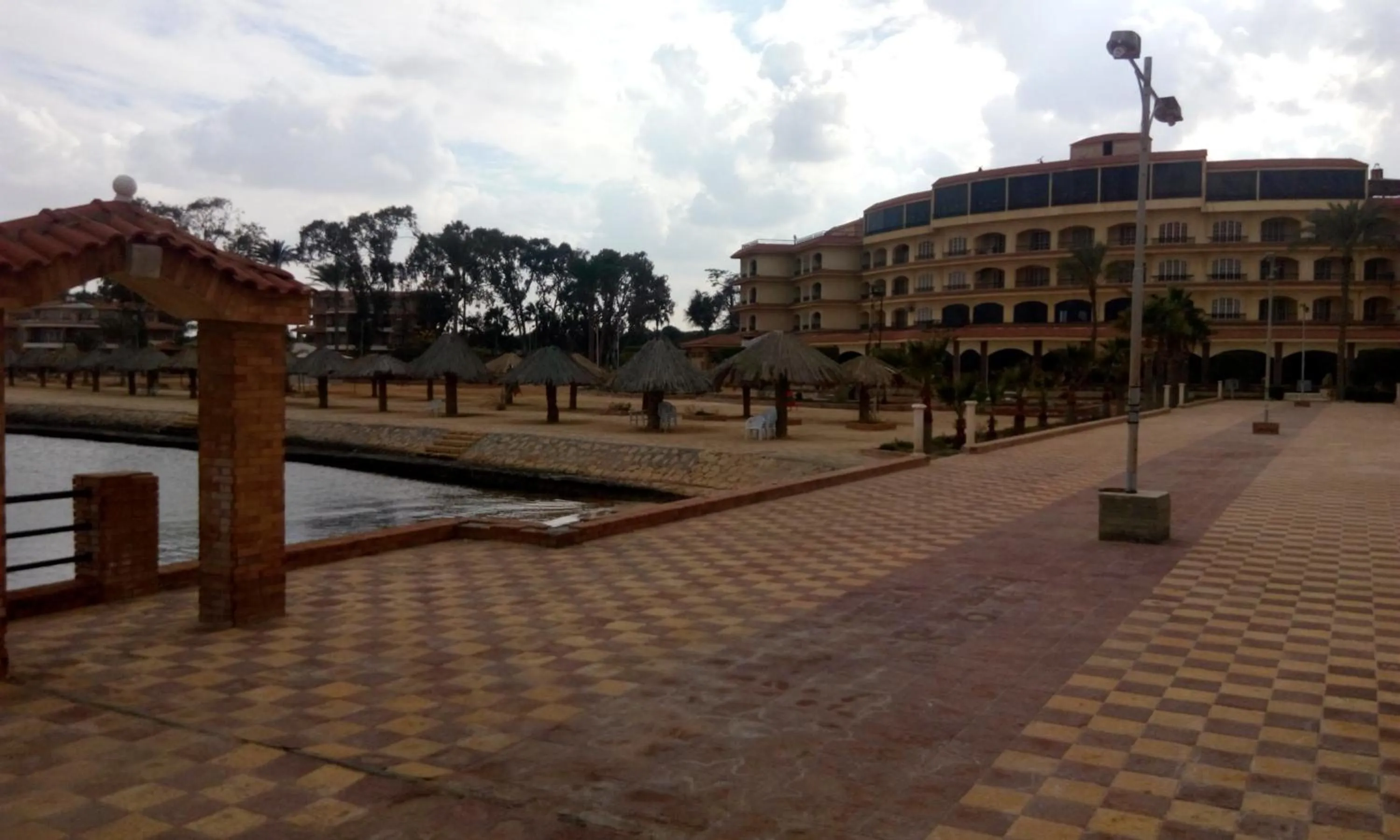 Sunset in Fayed Armed Forces Hotel