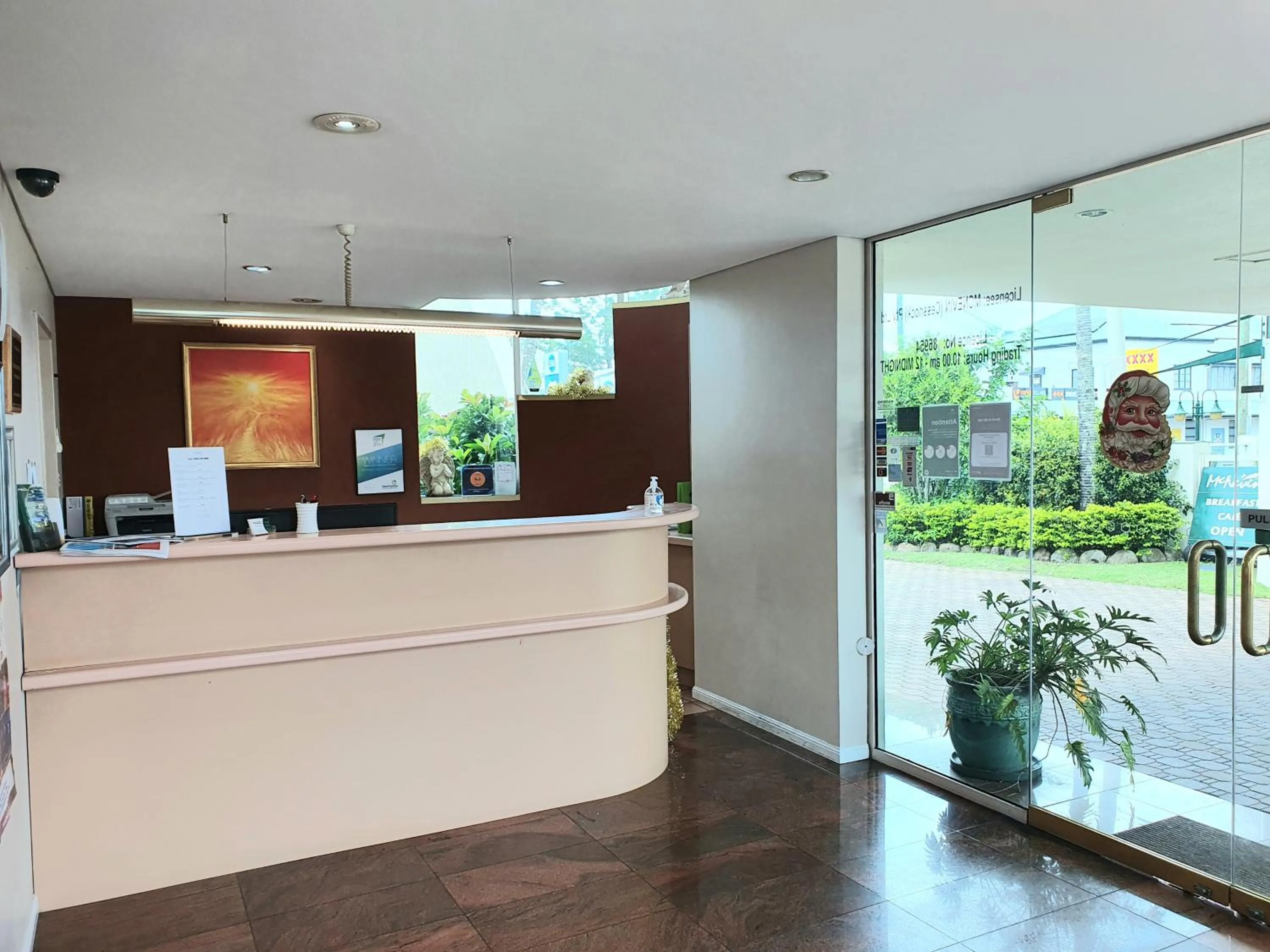 Lobby or reception in McNevins Maryborough Motel