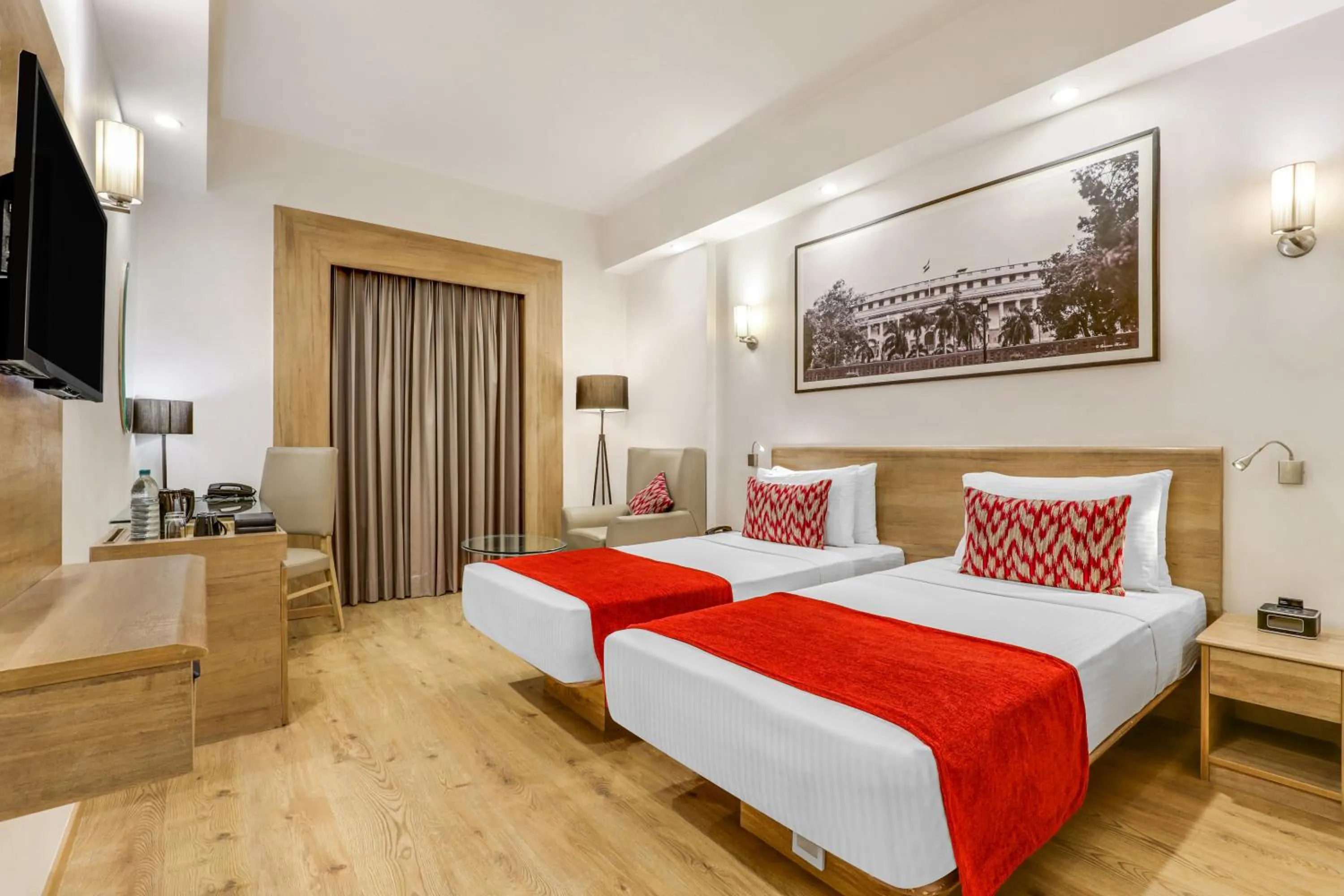 Bedroom, Bed in Lemon Tree Premier 1, Gurugram
