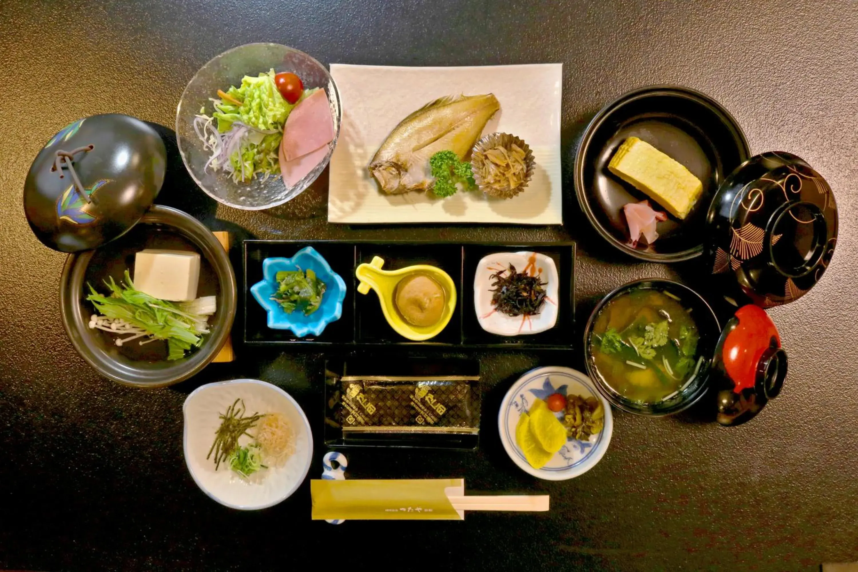 Breakfast in Tsutaya Ryokan Breakfast in Tsutaya Ryokan