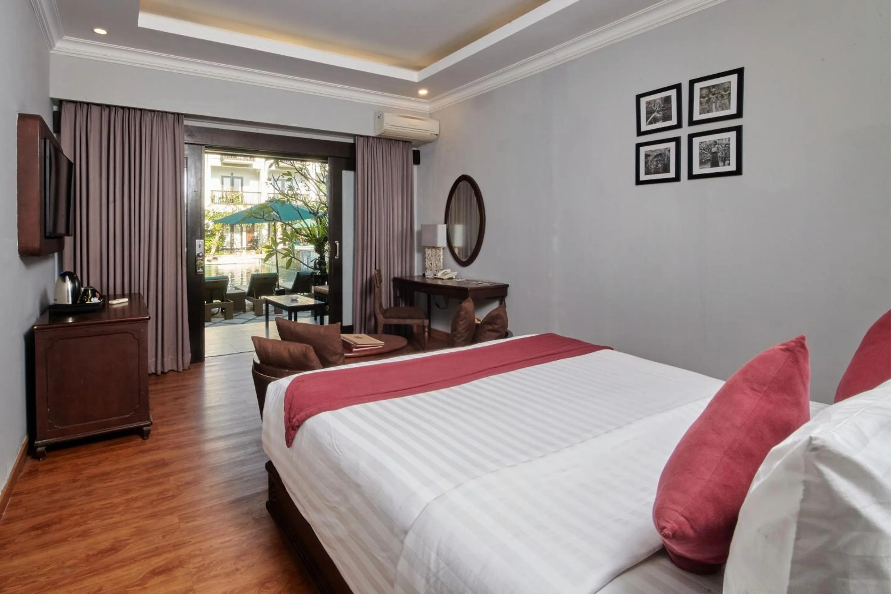 View (from property/room), Bed in The Lokha Legian Resort & Spa