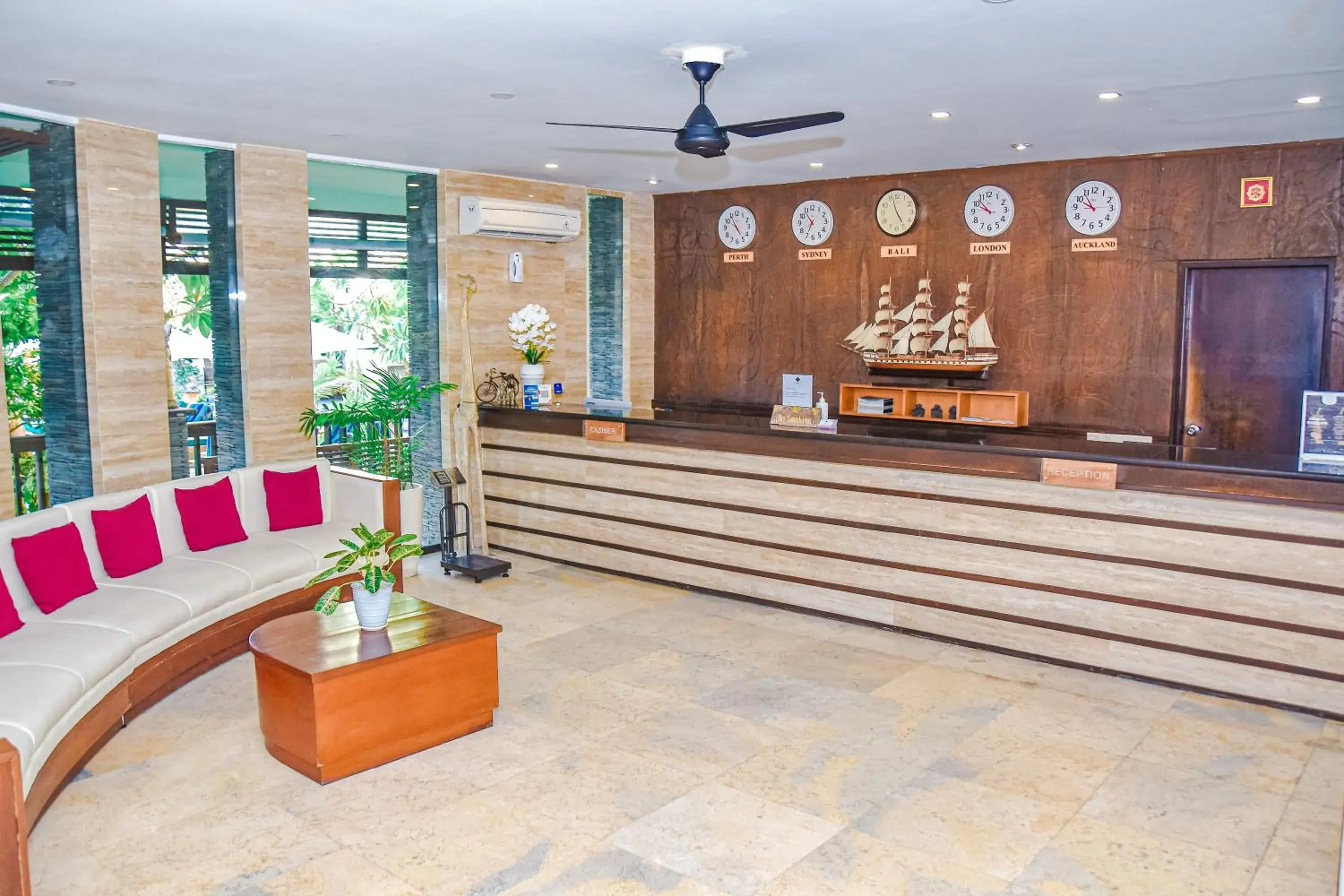 Lobby or reception in The Lokha Legian Resort & Spa Lobby or reception in The Lokha Legian Resort & Spa