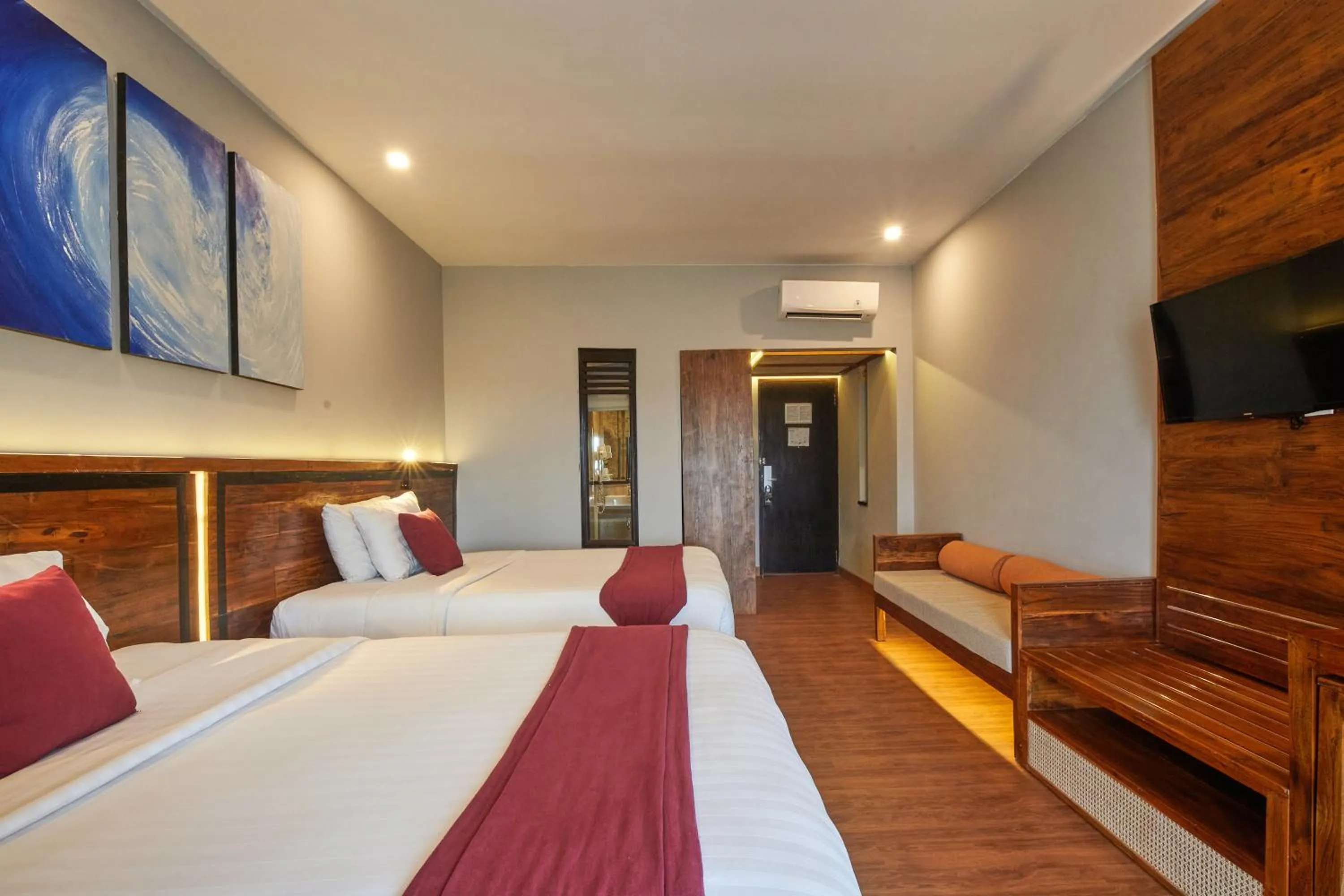 Bed in The Lokha Legian Resort & Spa