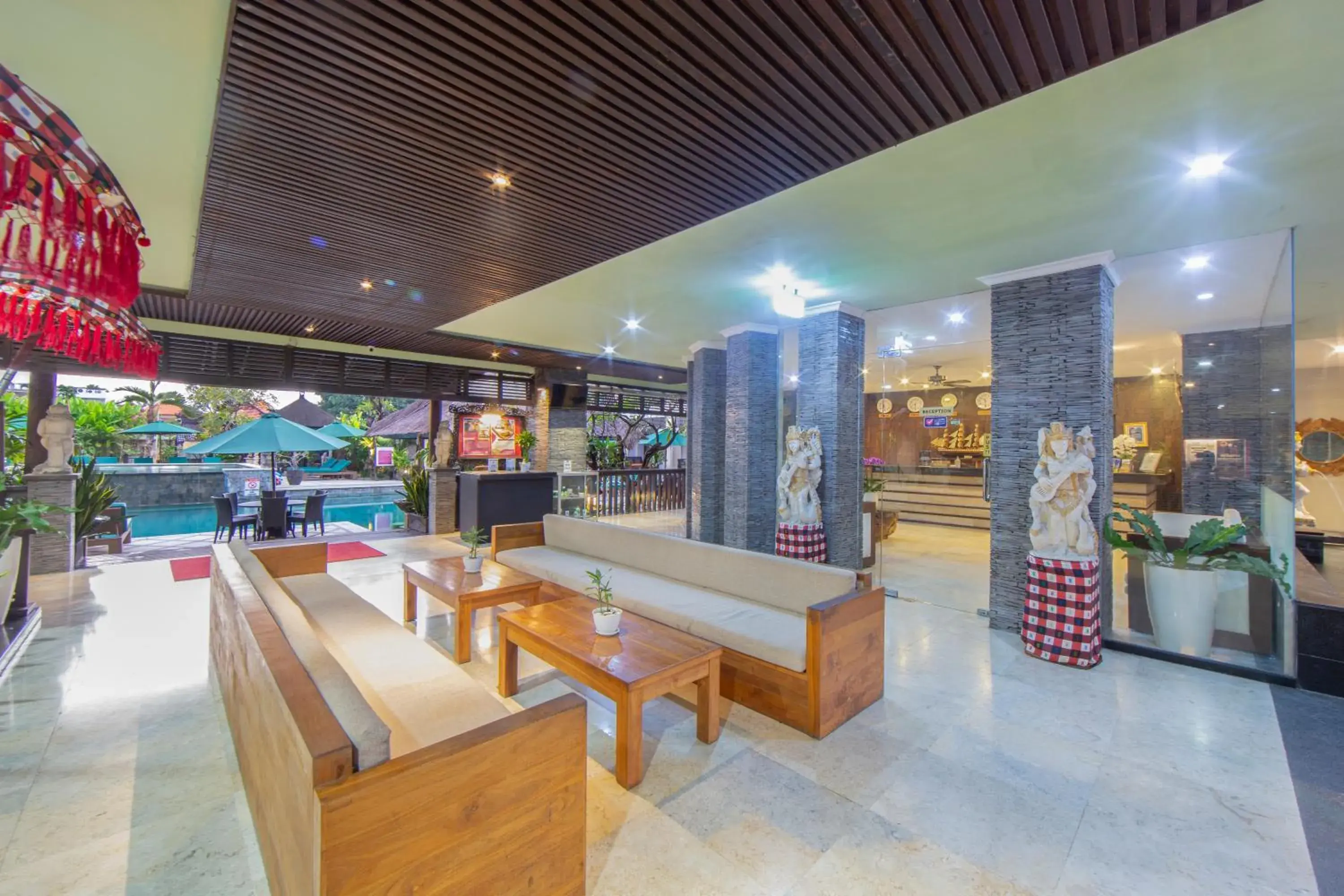 Lobby or reception in The Lokha Legian Resort & Spa Lobby or reception in The Lokha Legian Resort & Spa