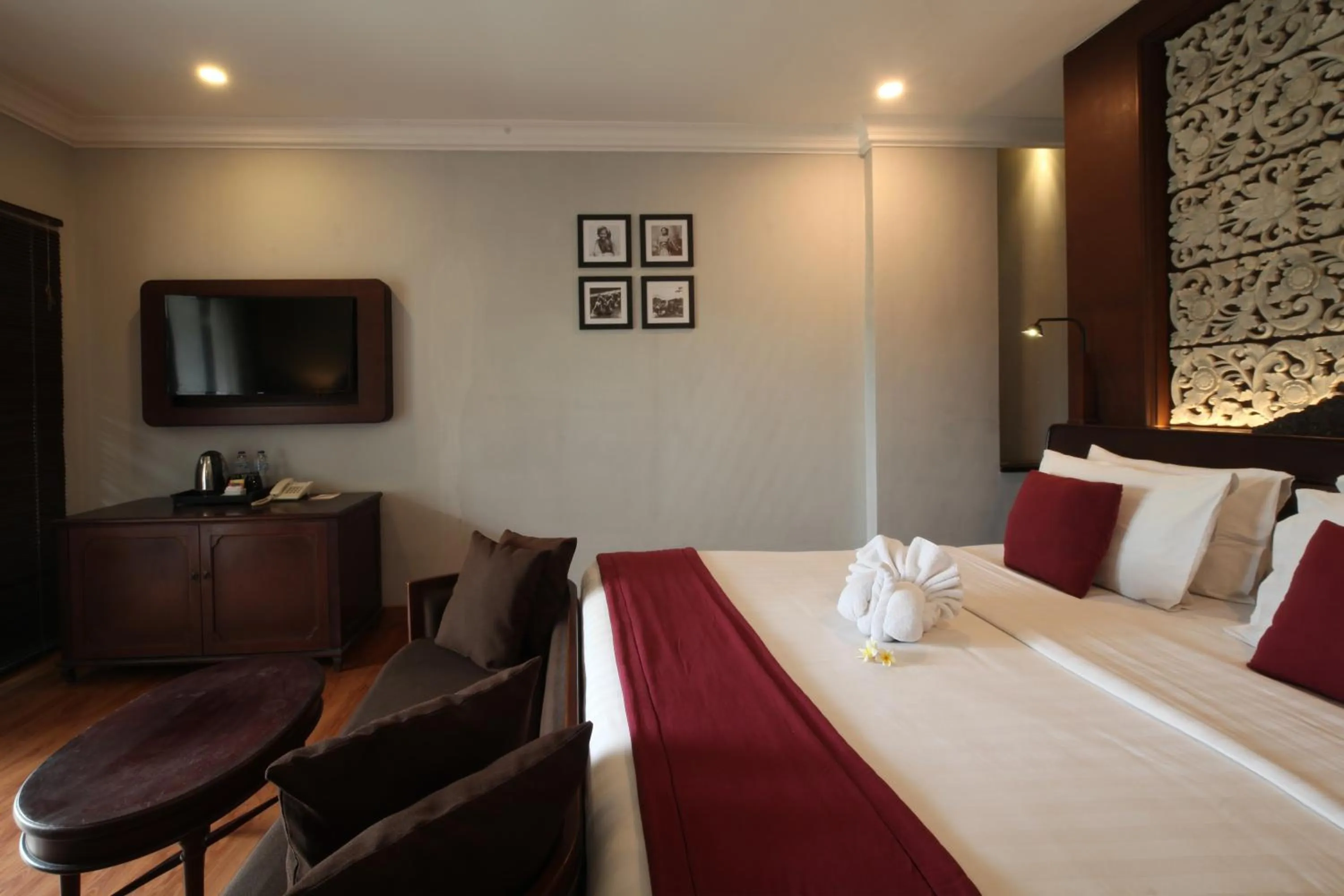 Bed in The Lokha Legian Resort & Spa