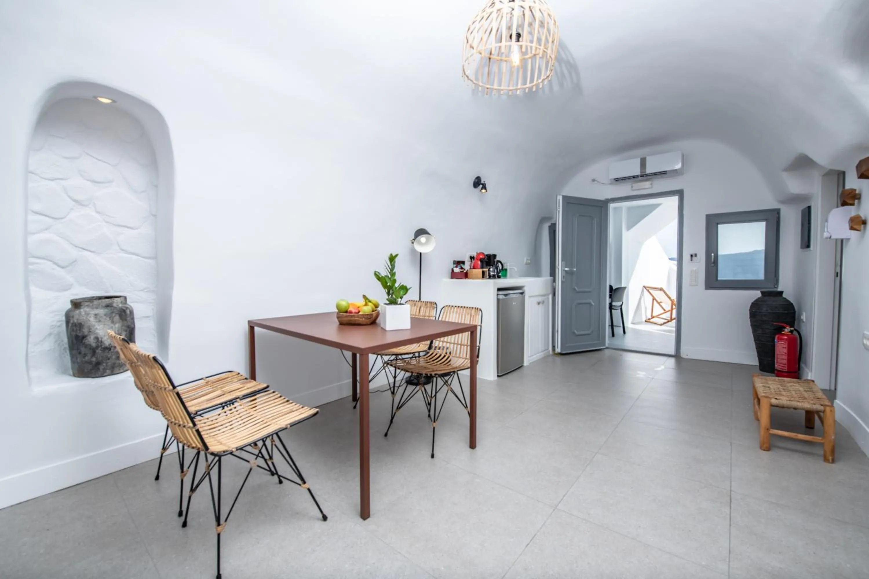 Living room in Virginia's Cave Villas