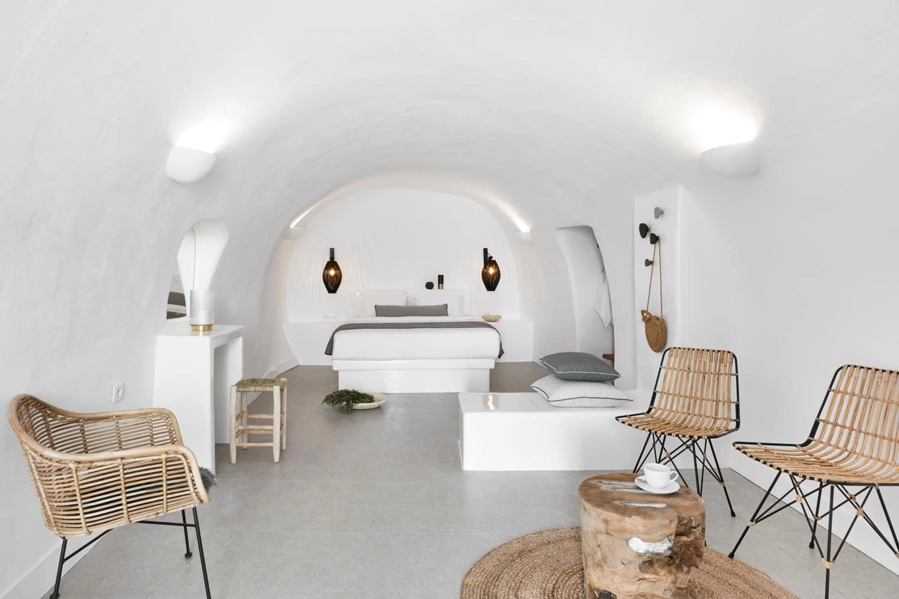 Living room in Virginia's Cave Villas