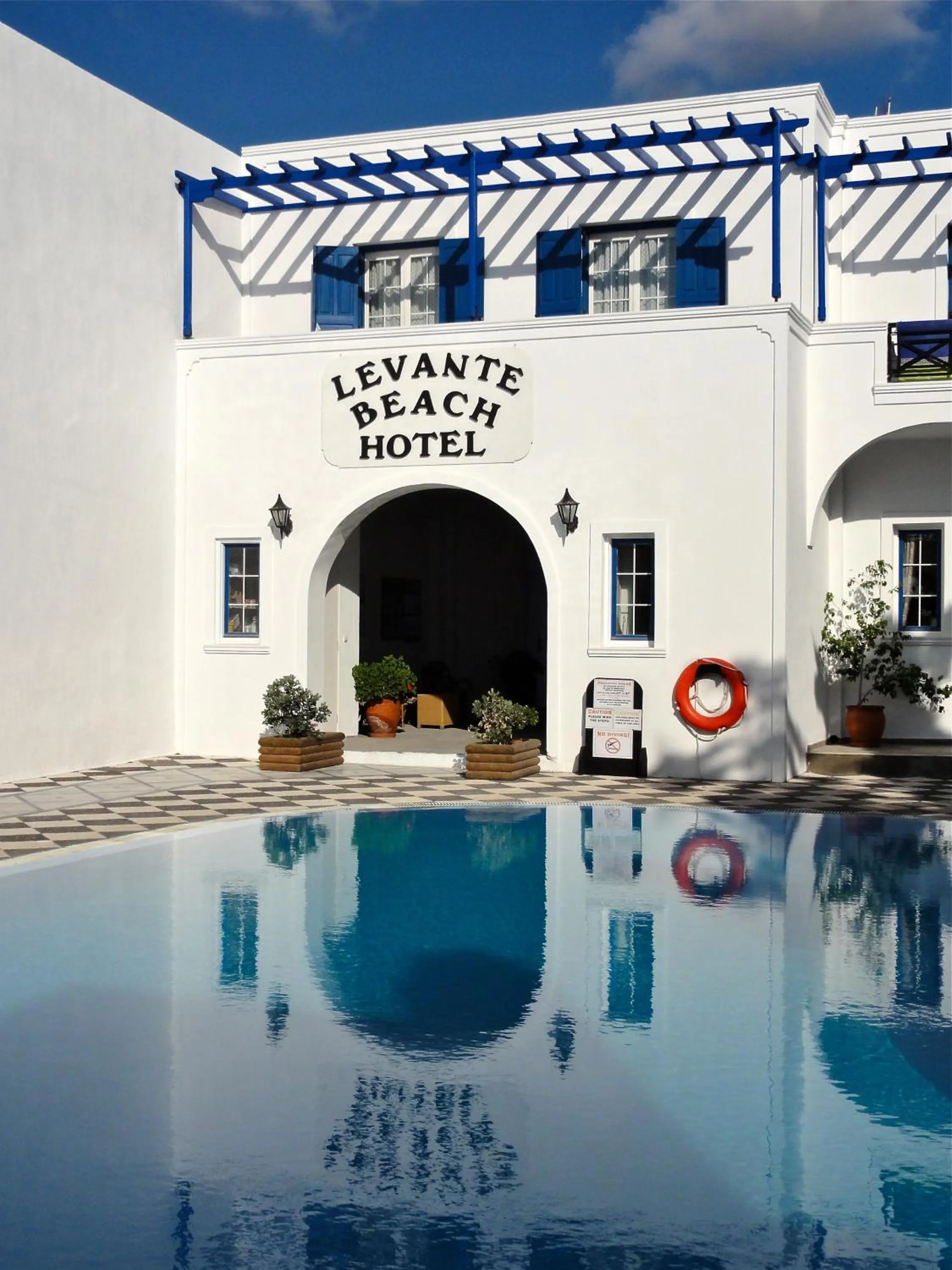 Facade/entrance in Levante Beach Hotel