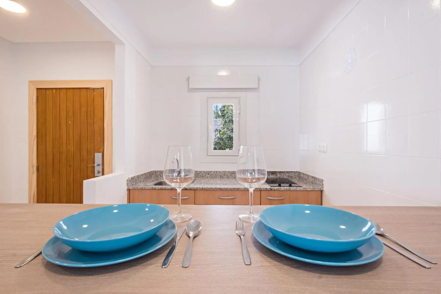 Kitchen or kitchenette in azuLine Hotel Palmanova Garden