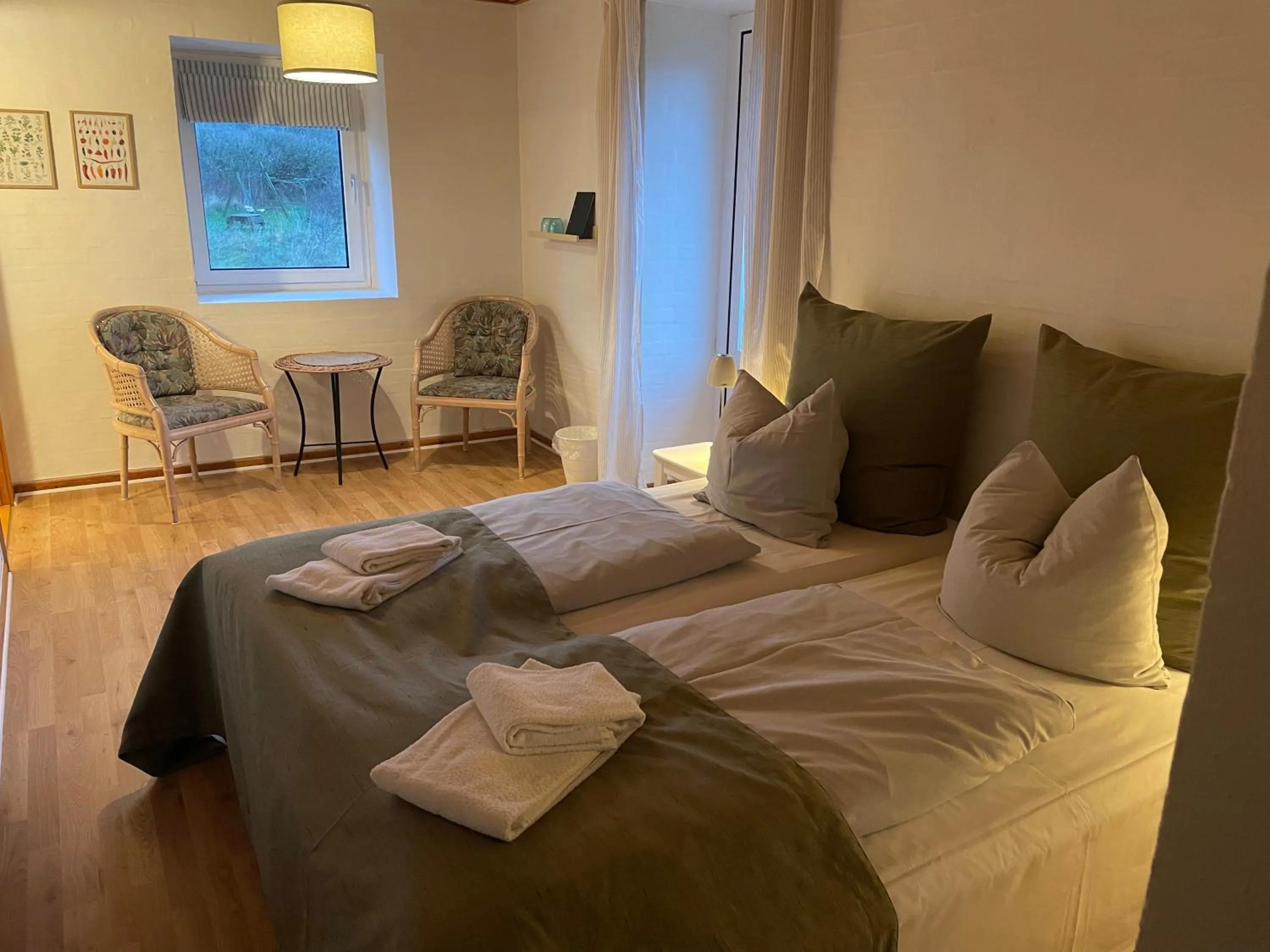 Bedroom, Bed in Hotel Kirkedal B&B