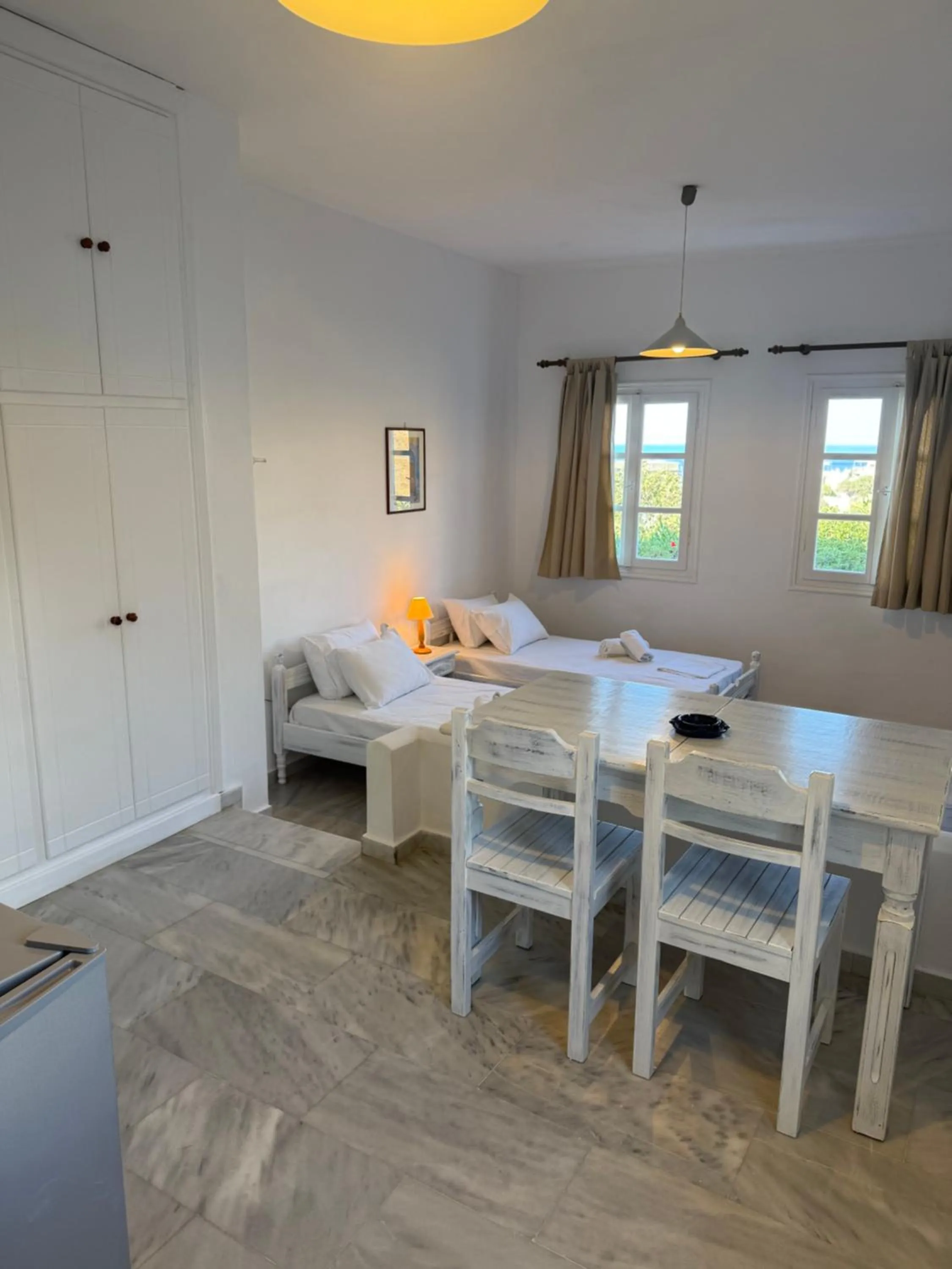 Bed in Kionia Galini Bangalows