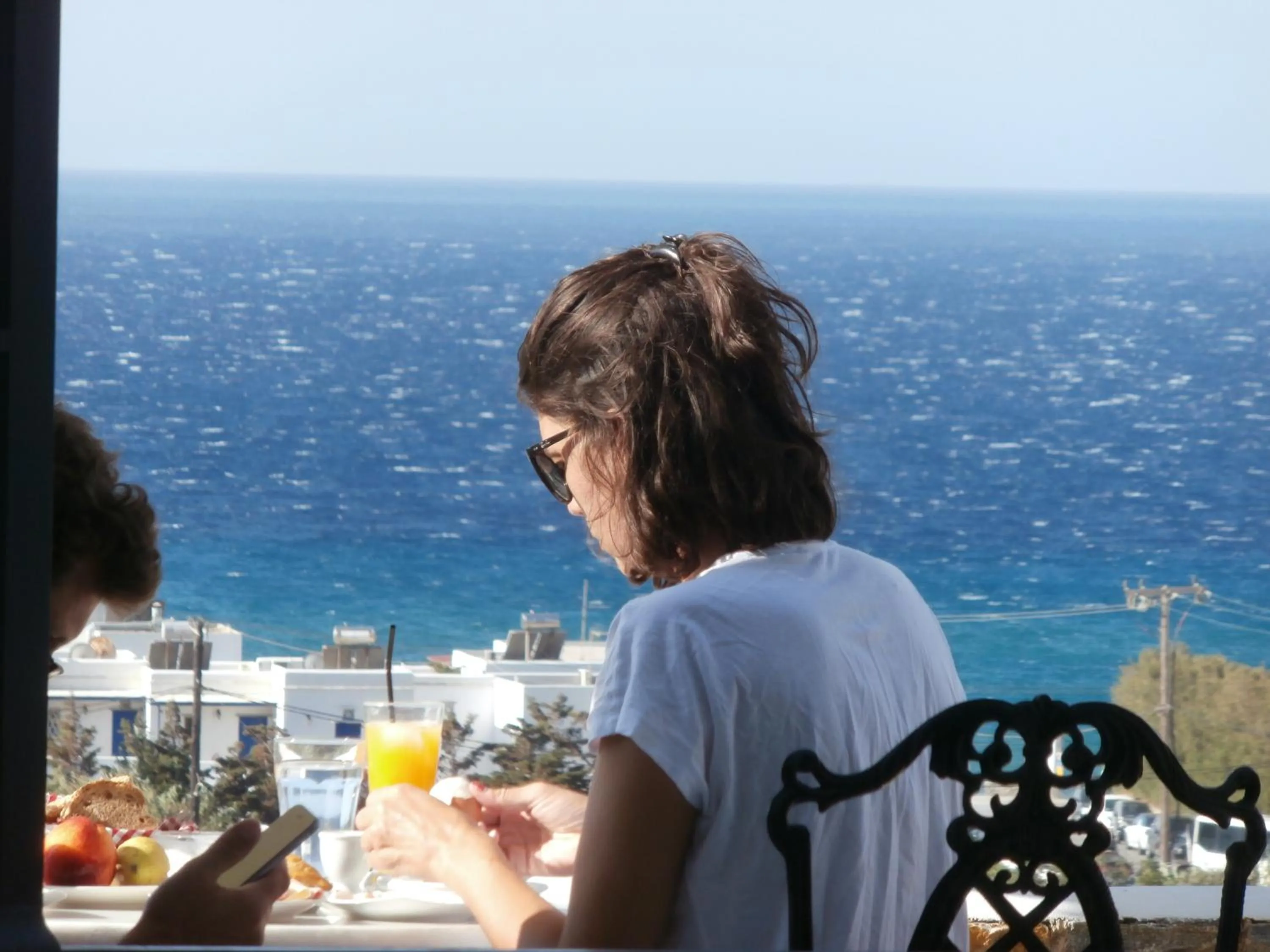 Patio in Kionia Galini Bangalows