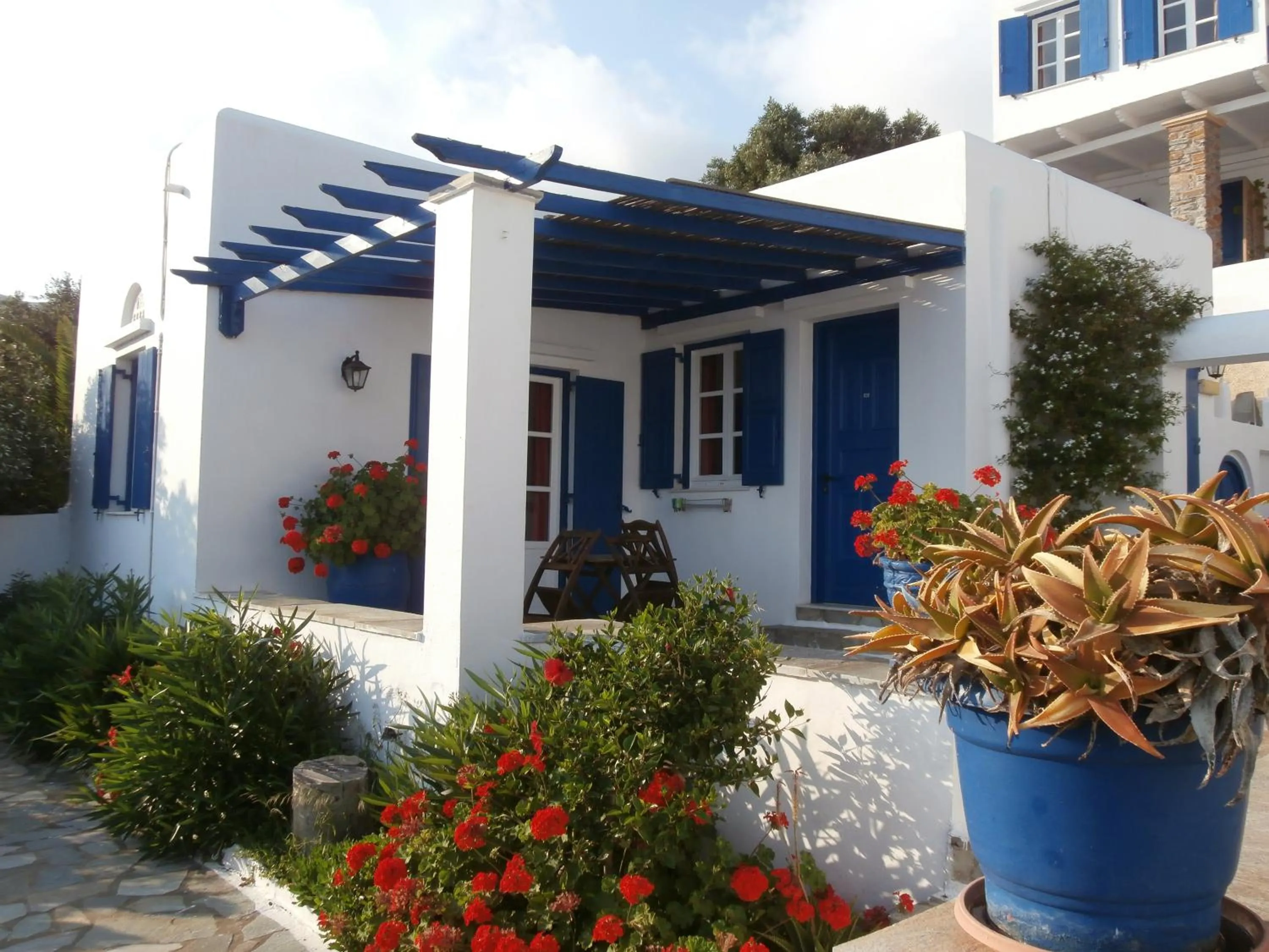 Balcony/Terrace in Kionia Galini Bangalows
