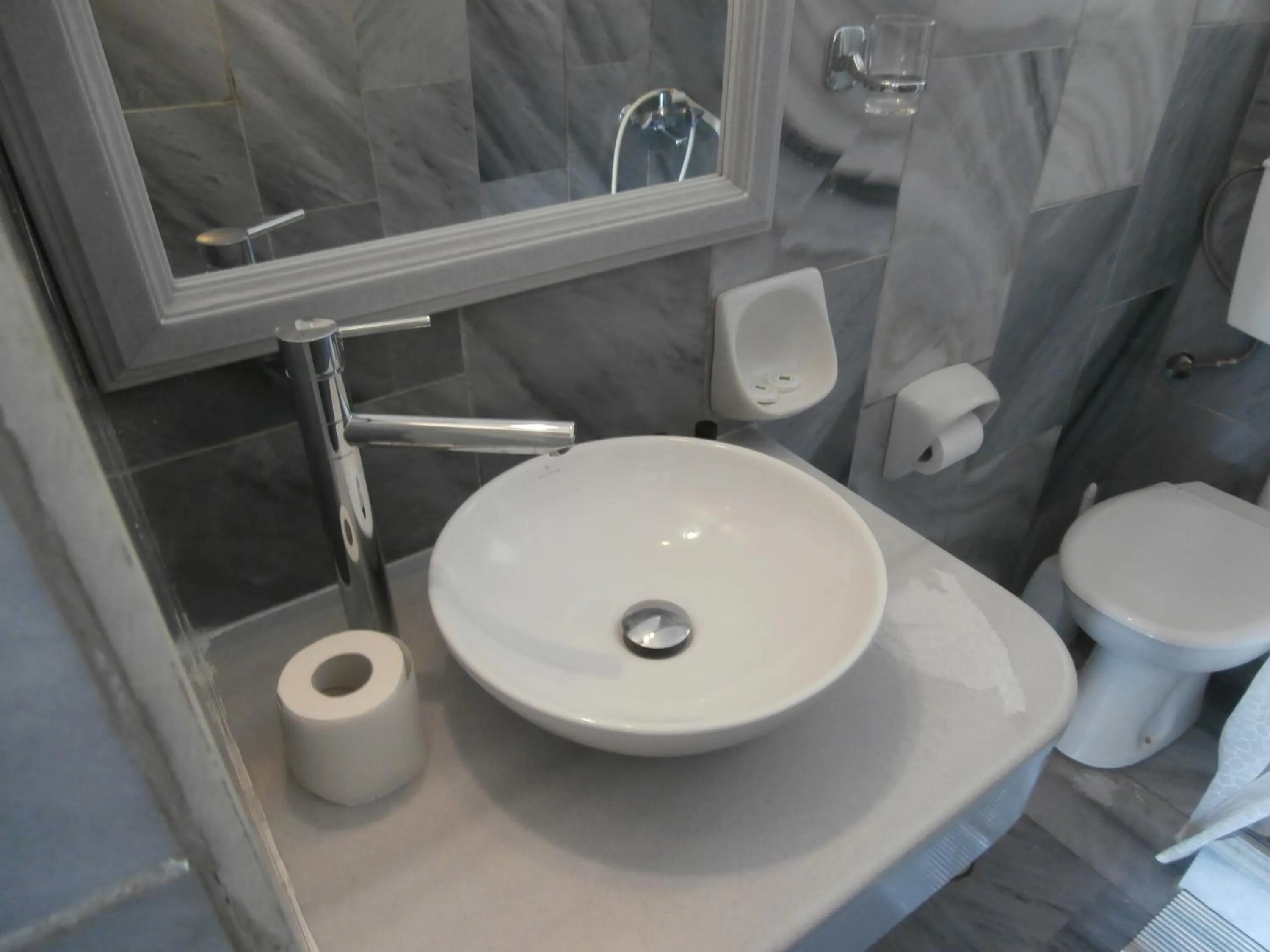 Shower in Kionia Galini Bangalows