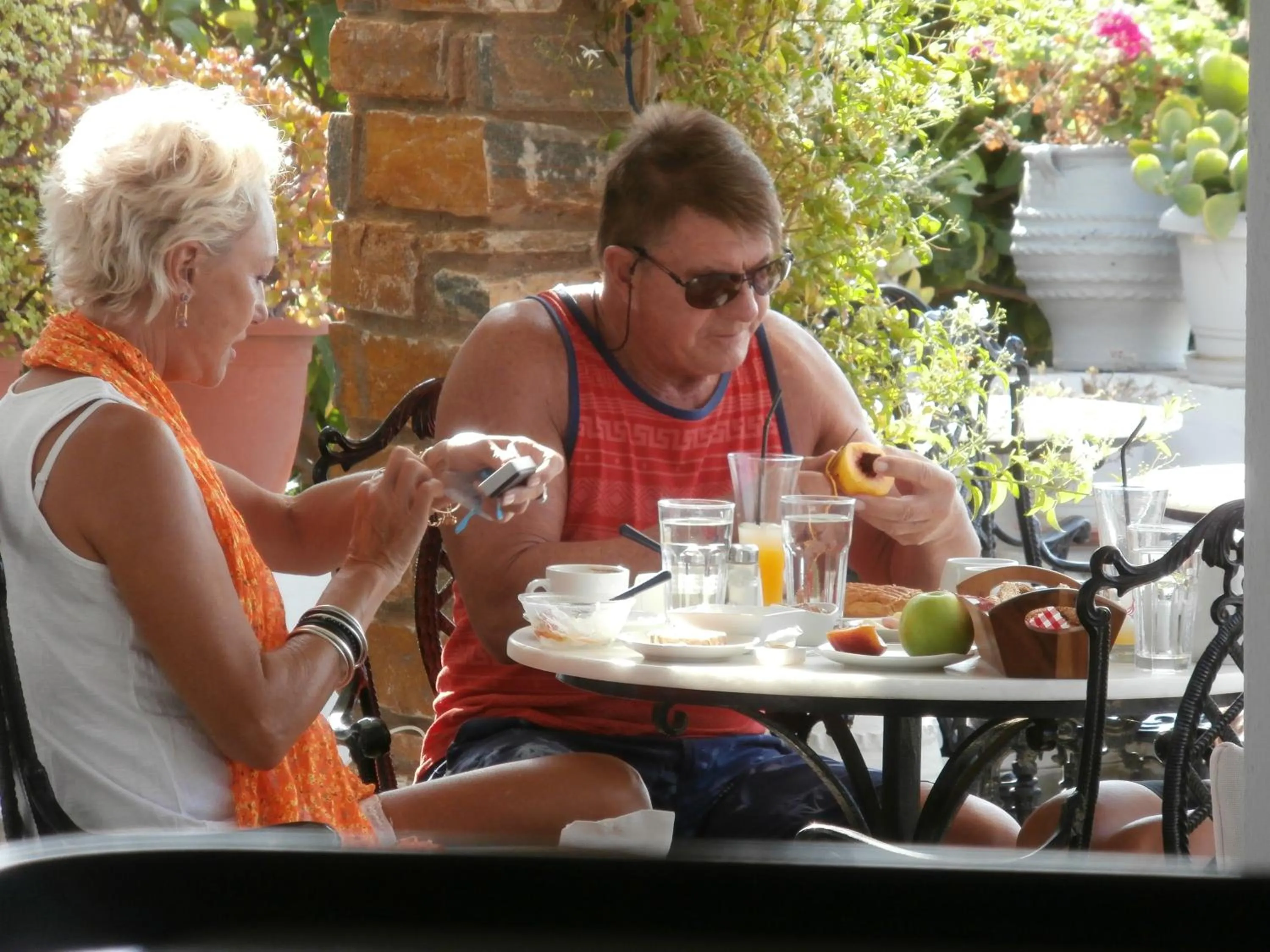 Patio in Kionia Galini Bangalows