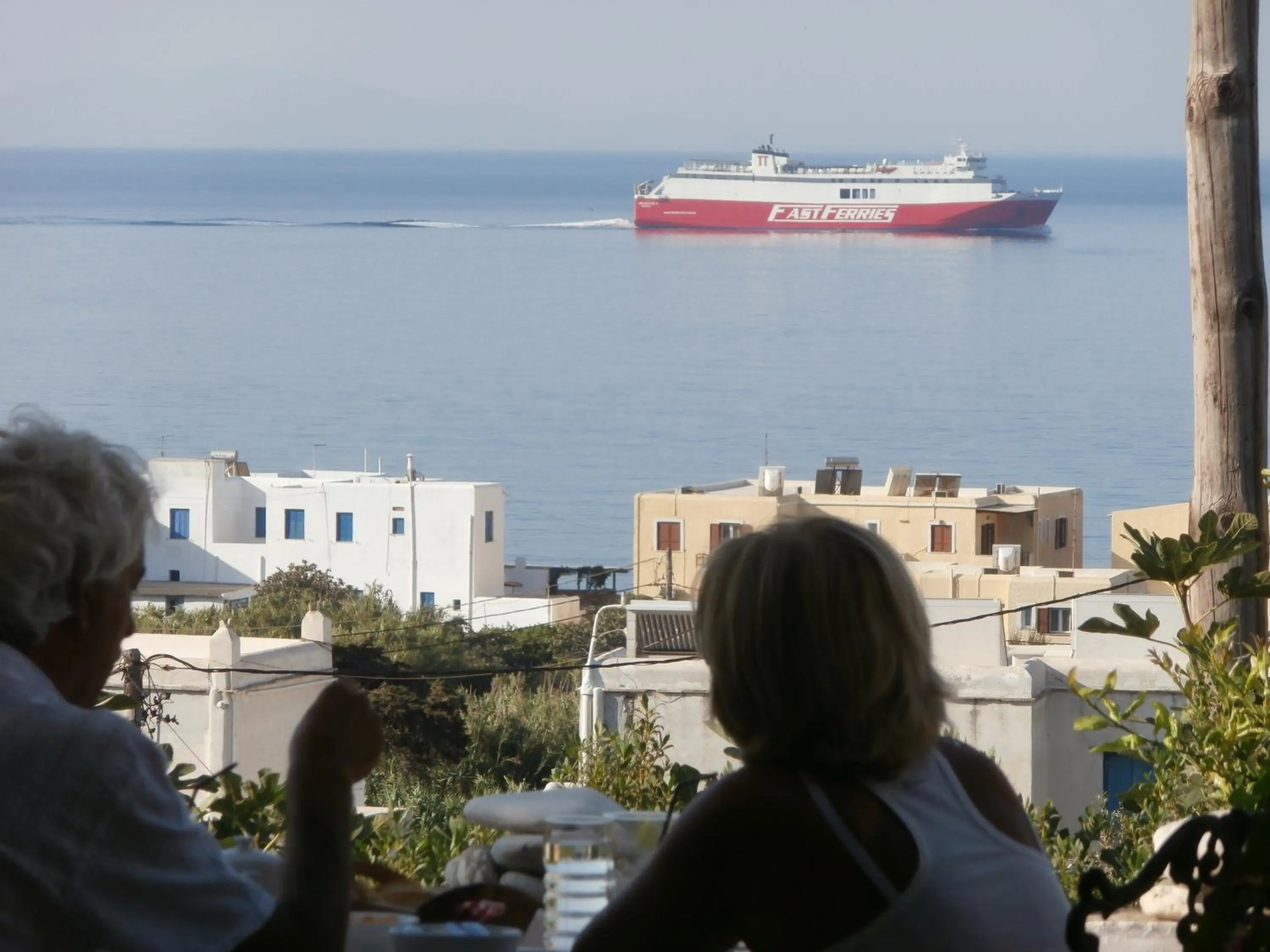 Inner courtyard view in Kionia Galini Bangalows