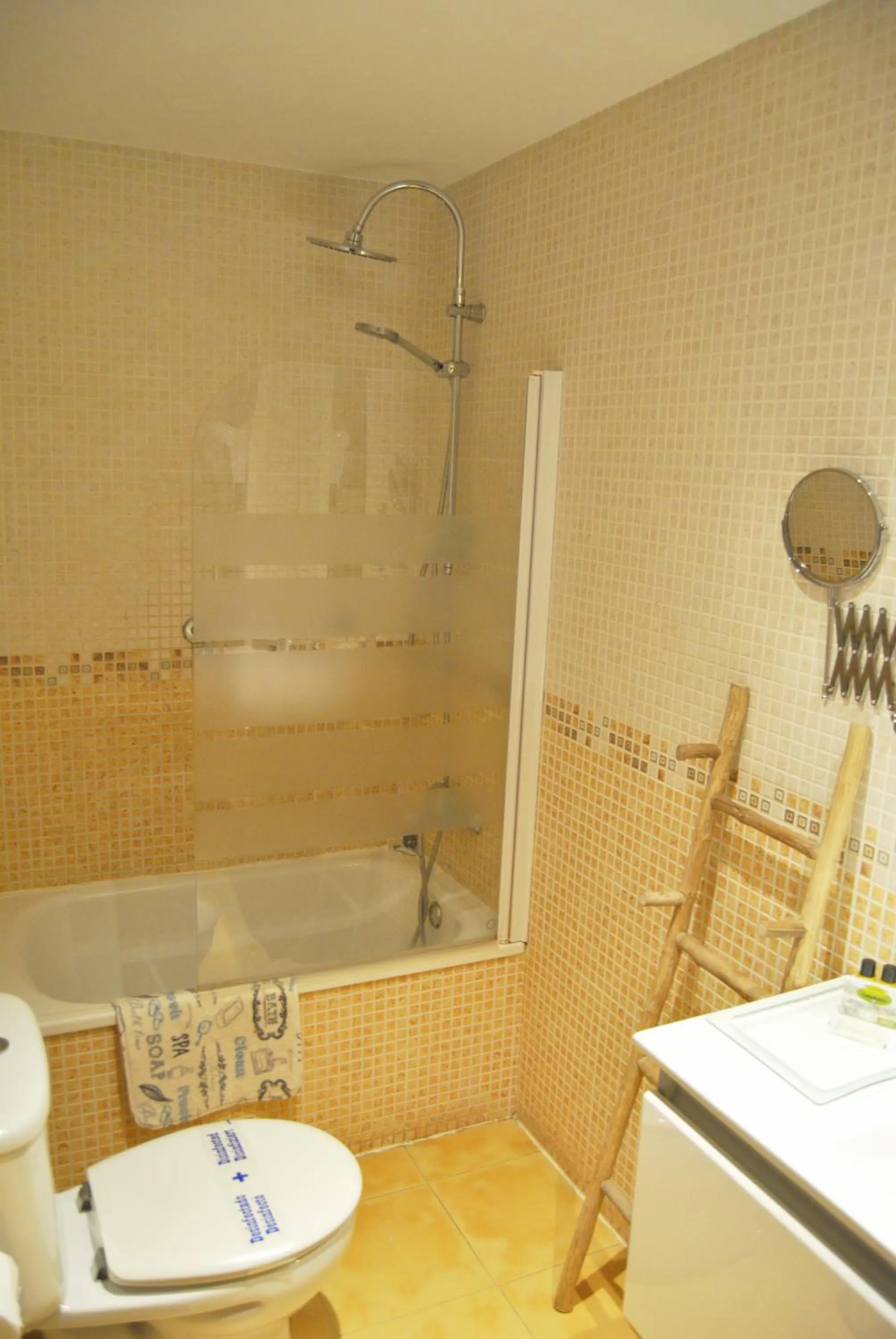 Shower in Apartahotel Rural CollaRubio Luxury