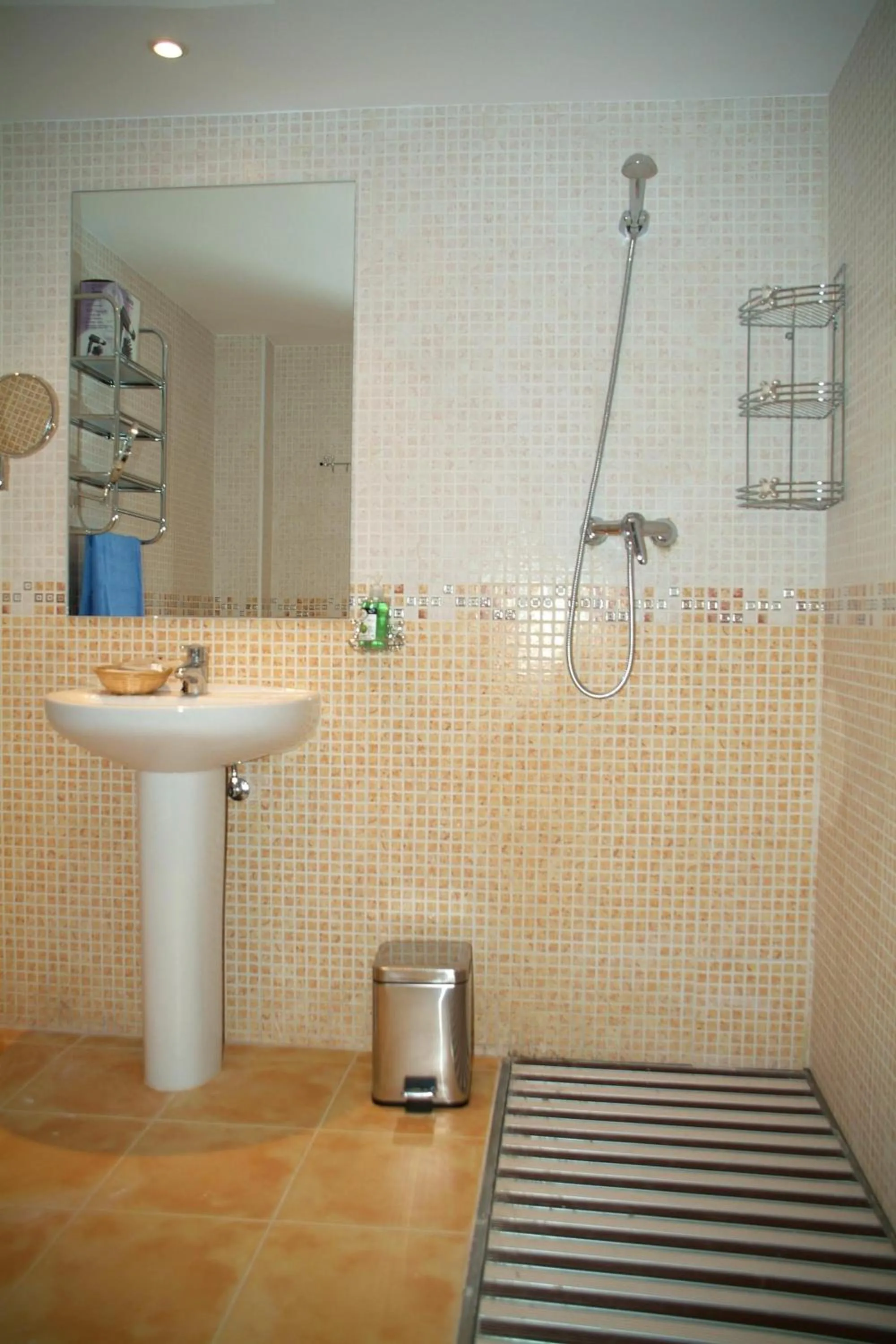 Shower in Apartahotel Rural CollaRubio Luxury