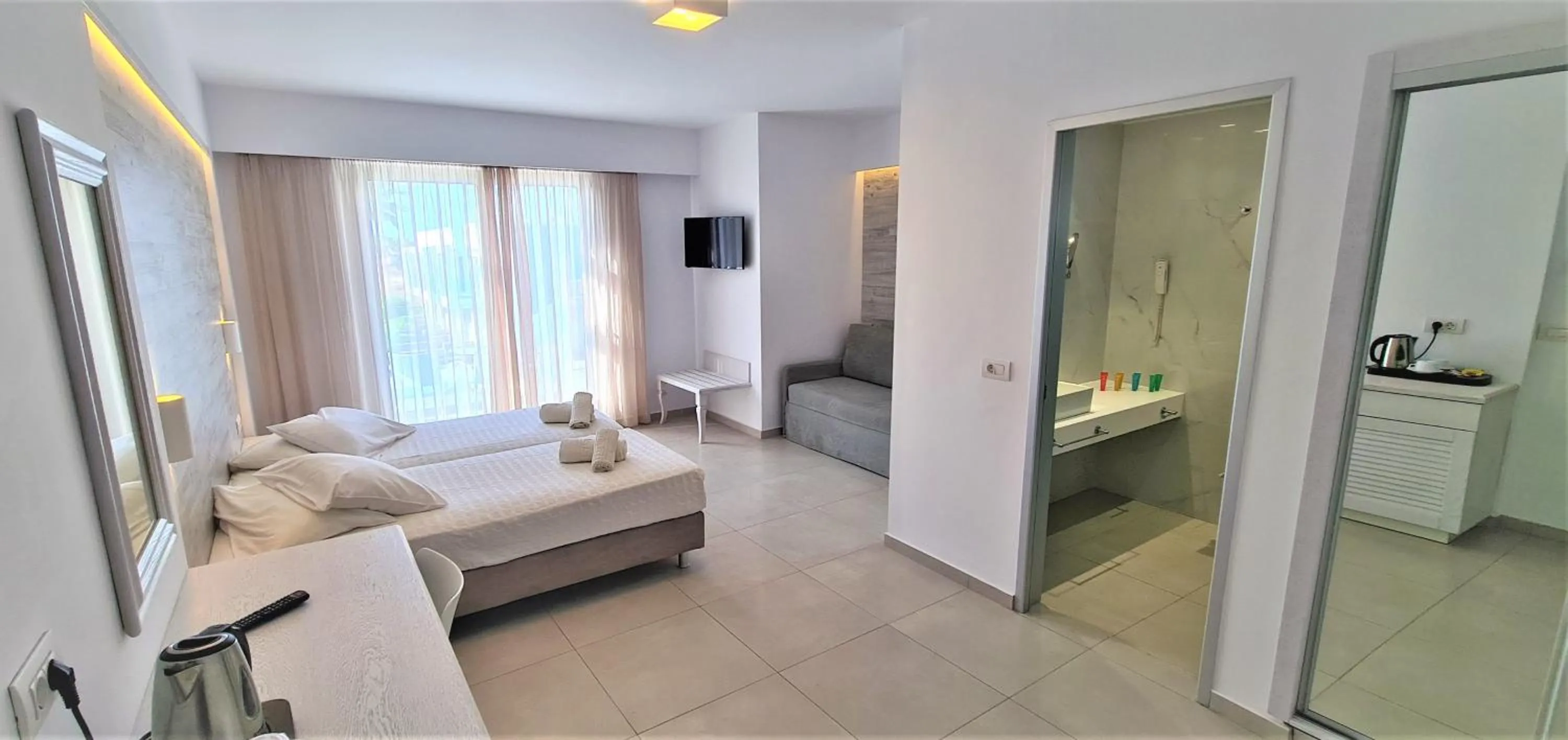 Bed in Apollon Windmill Boutique Hotel - Adults Only