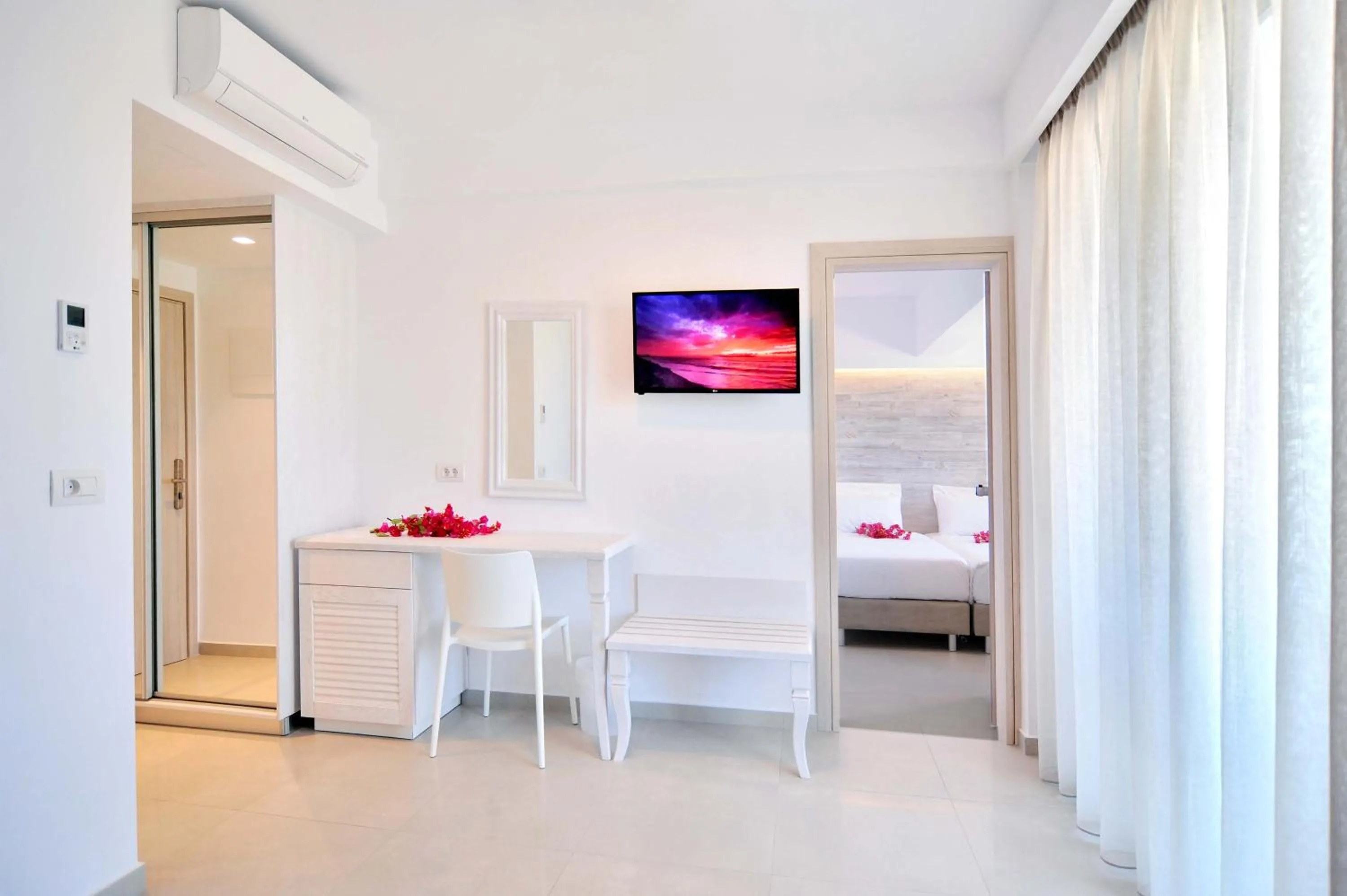 Bed in Apollon Windmill Boutique Hotel - Adults Only