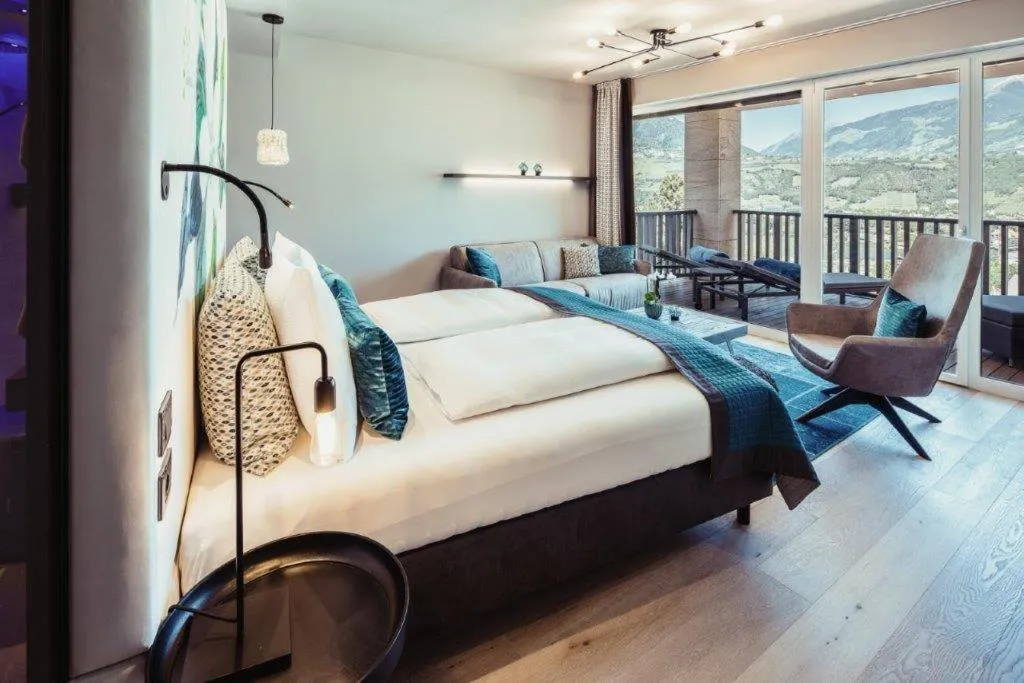 Natural landscape, Bed in La Maiena Meran Resort