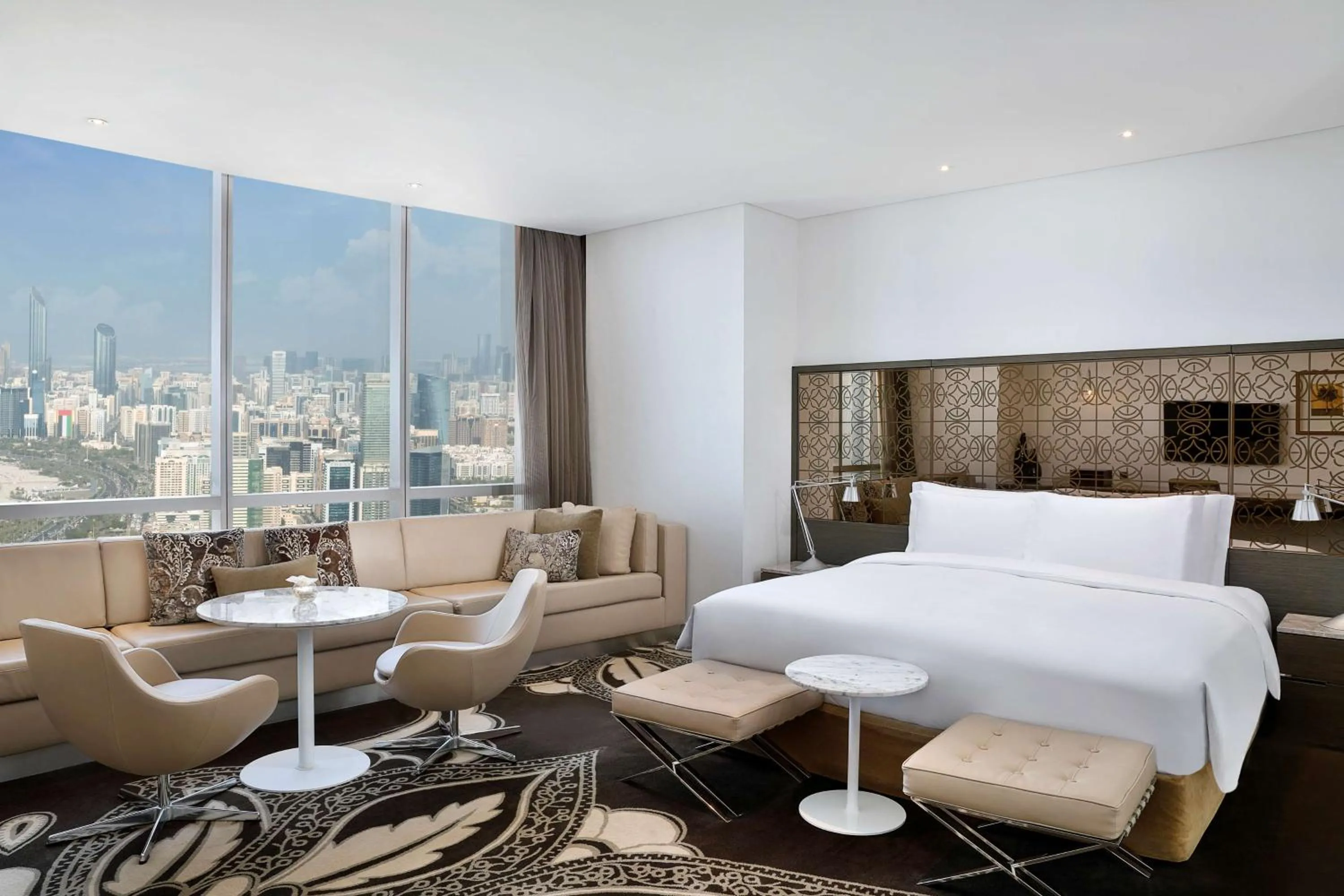 Living room, Bed in Conrad Abu Dhabi Etihad Towers