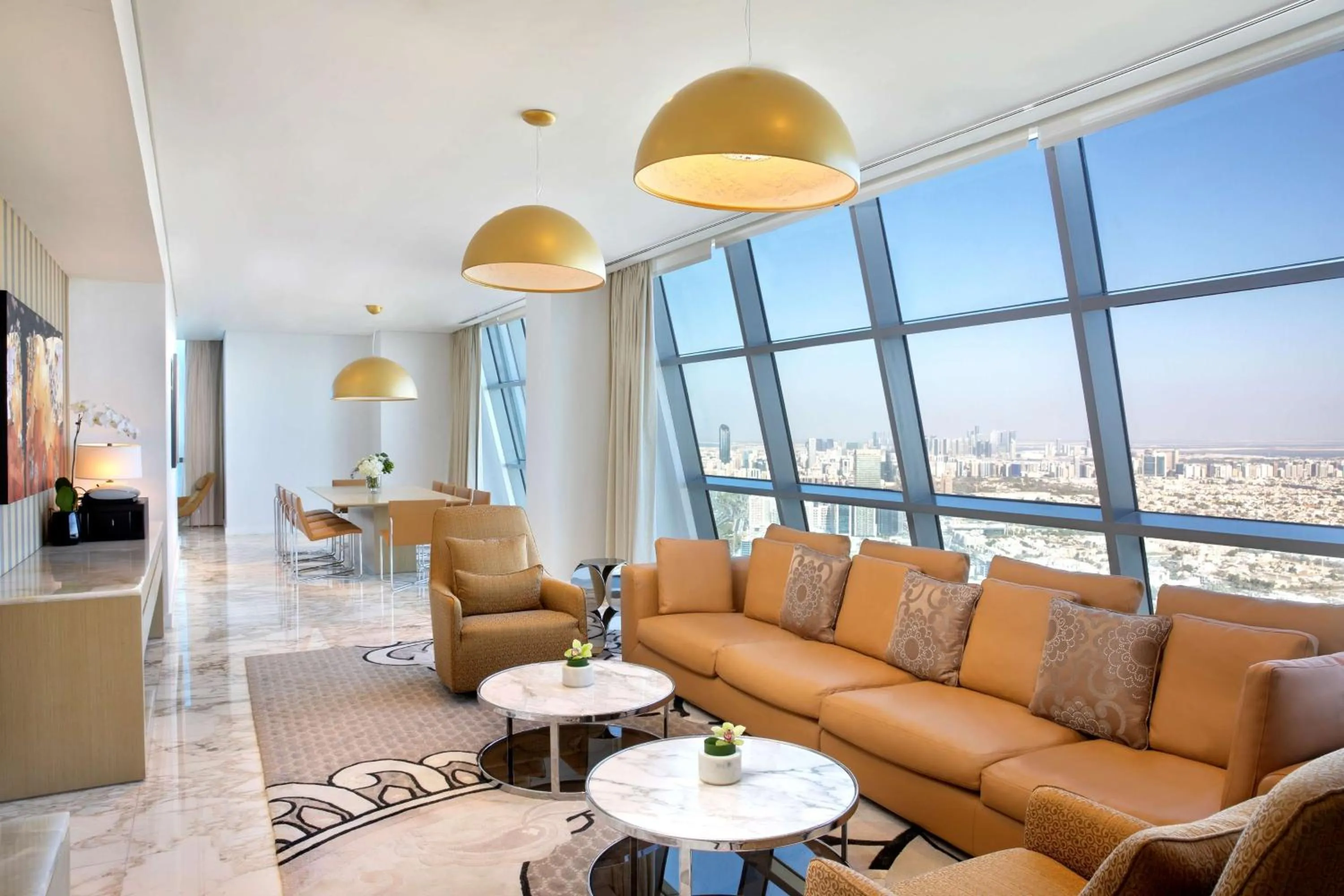 Living room in Conrad Abu Dhabi Etihad Towers