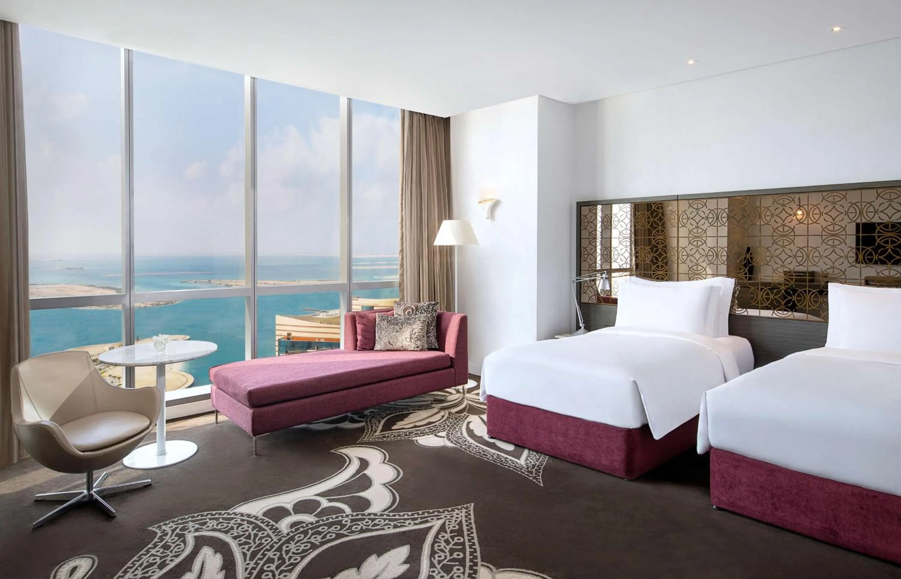 View (from property/room), Bed in Conrad Abu Dhabi Etihad Towers