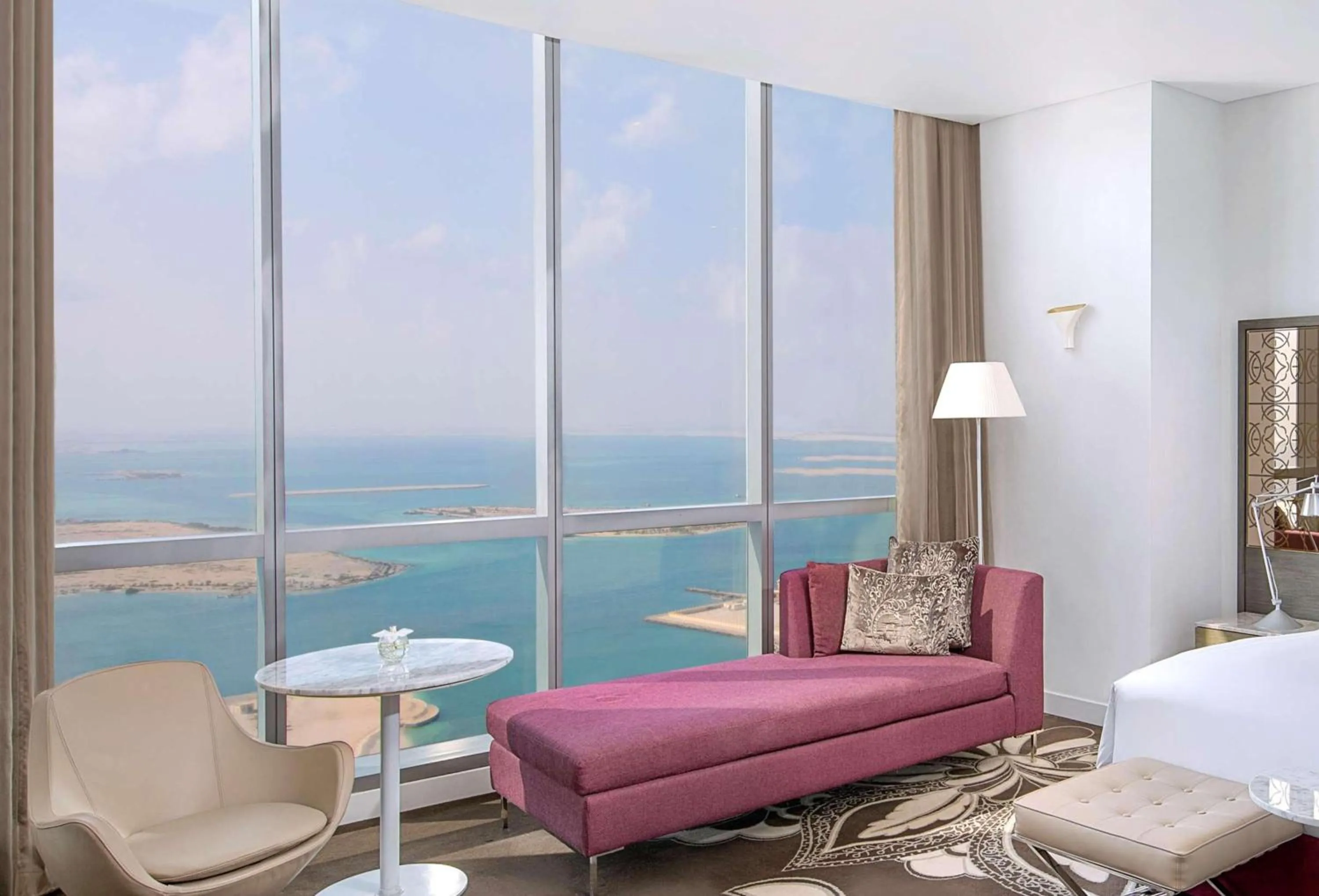 Living room, Bed in Conrad Abu Dhabi Etihad Towers