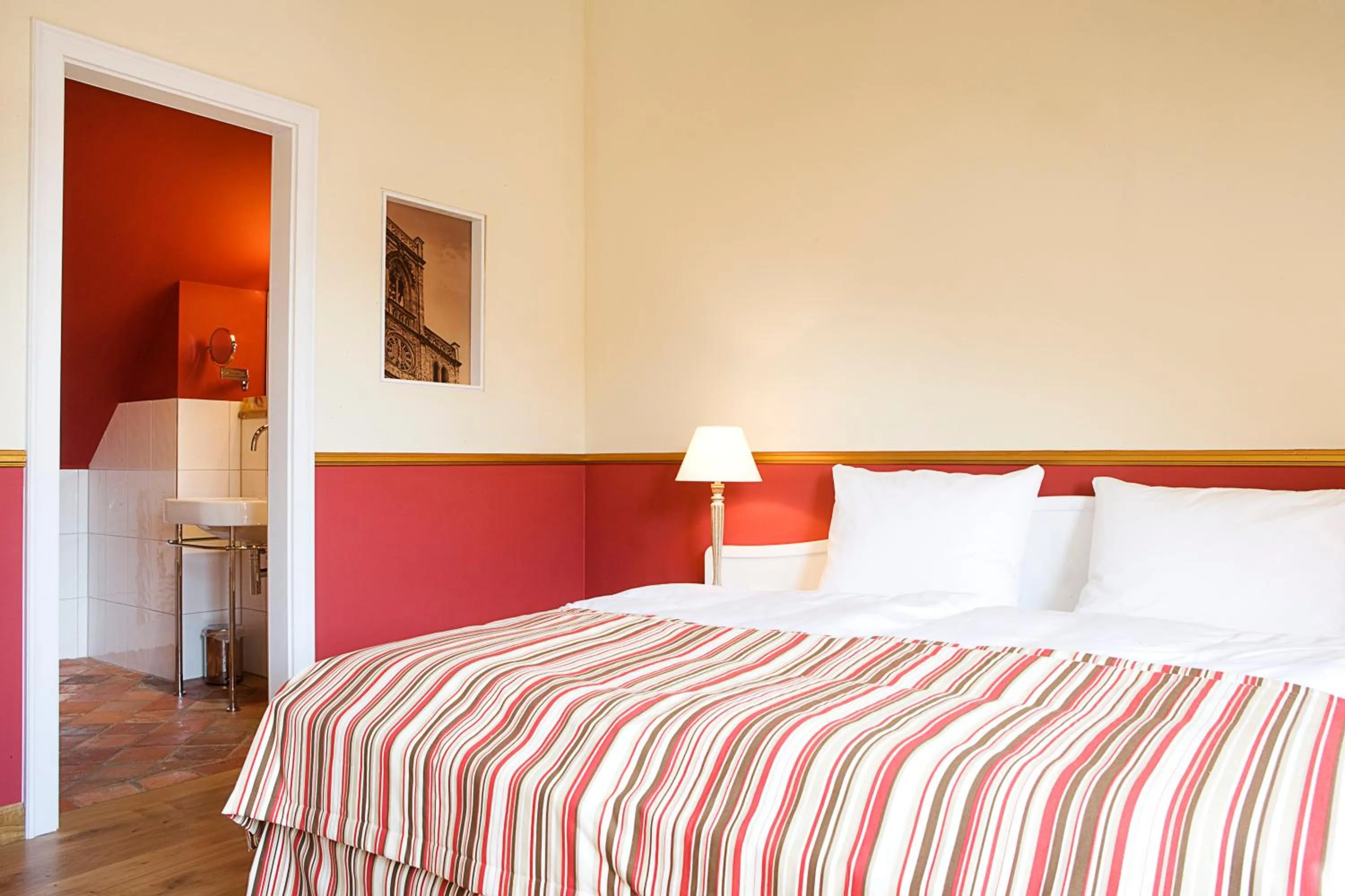 Bed in Pension La Casa dei Colori