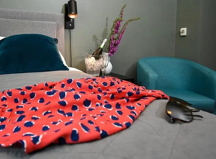 Bed in Hasse på Sjökanten Hotell & Restaurang