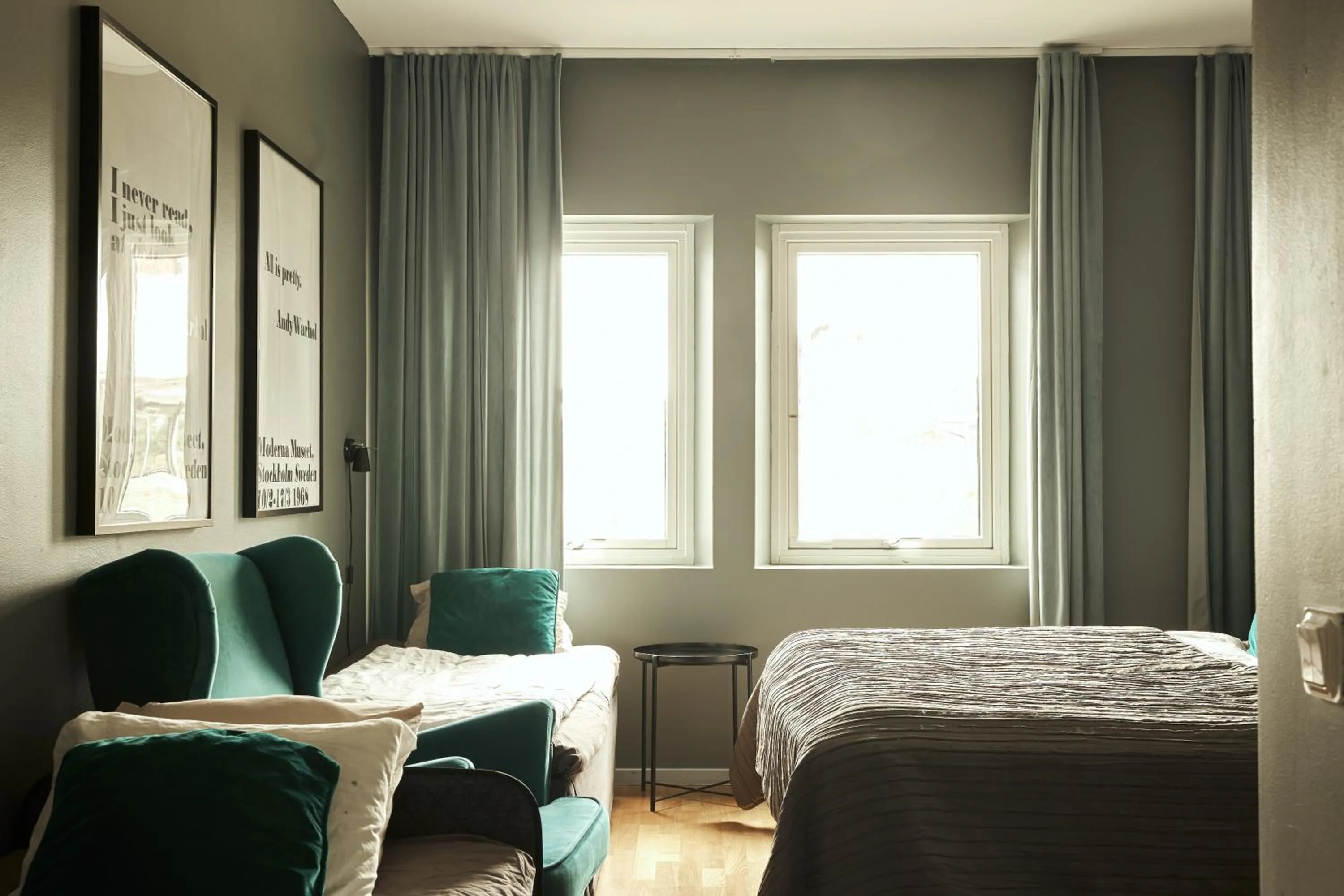 Bed in Hasse på Sjökanten Hotell & Restaurang