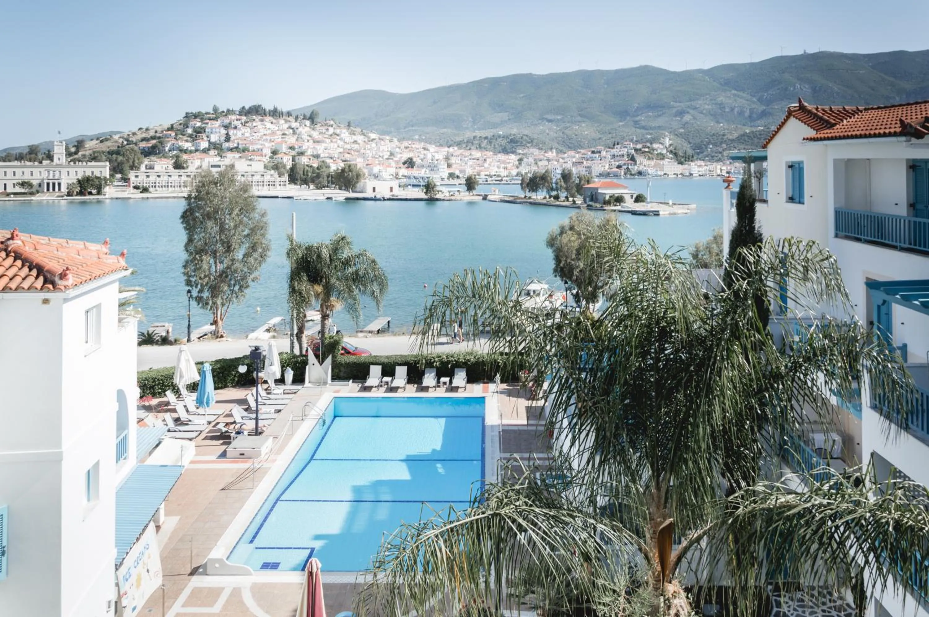 Pool view in Nikis Village