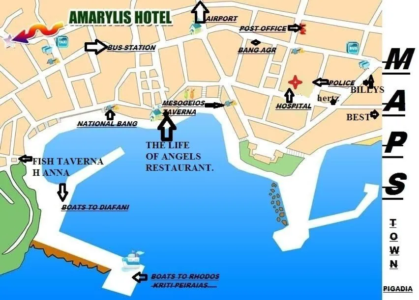 Area and facilities in Amaryllis Hotel