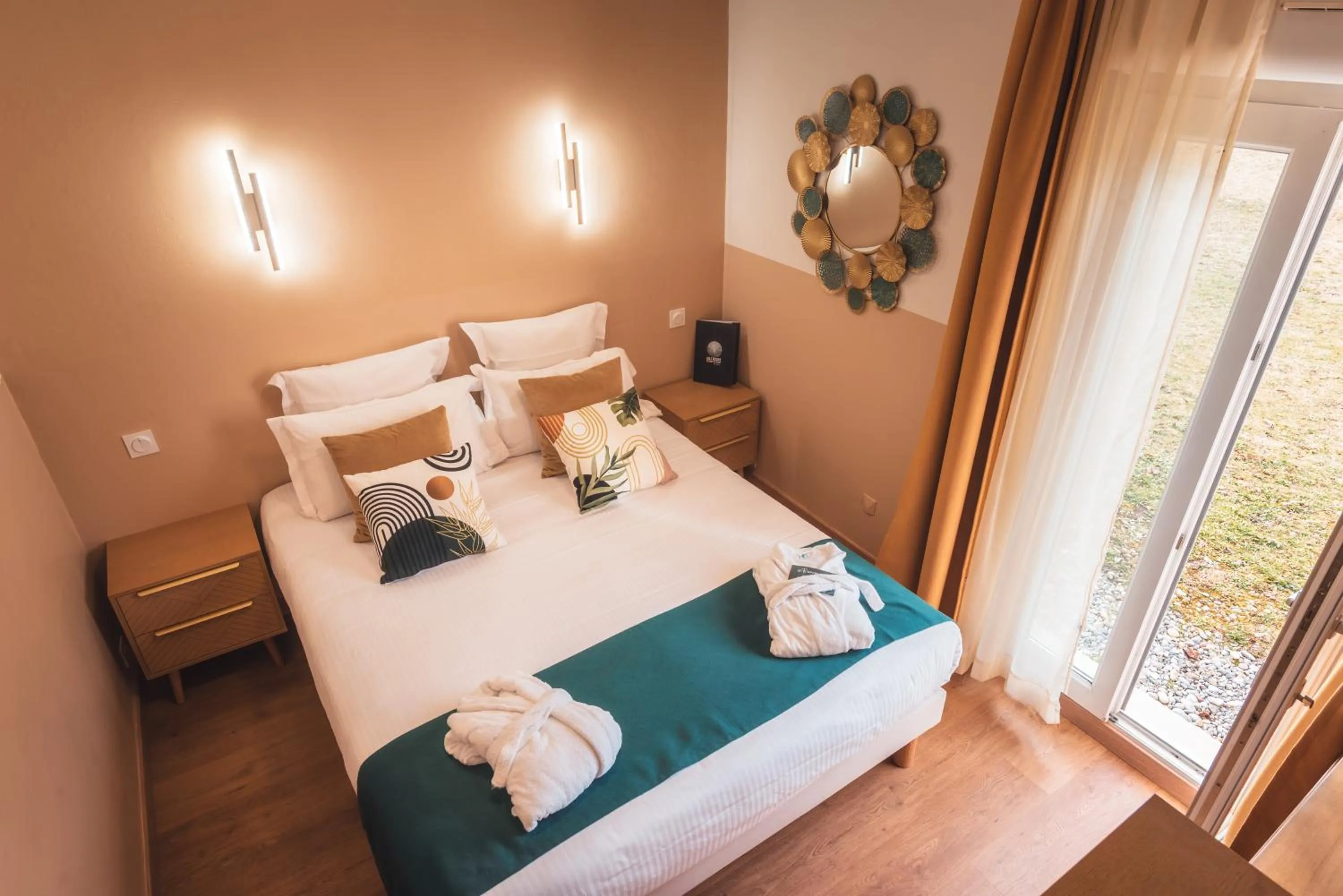 Bedroom, Bed in Golf Resort de Digne-les-bains by Adonis